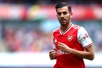 LONDON, ENGLAND - AUGUST 17:  Dani Ceballos of Arsenal
during the Premier League match between Arsenal FC and Burnley FC at Emirates Stadium on August 17, 2019 in London, United Kingdom. (Photo by Chloe Knott - Danehouse/Getty Images)