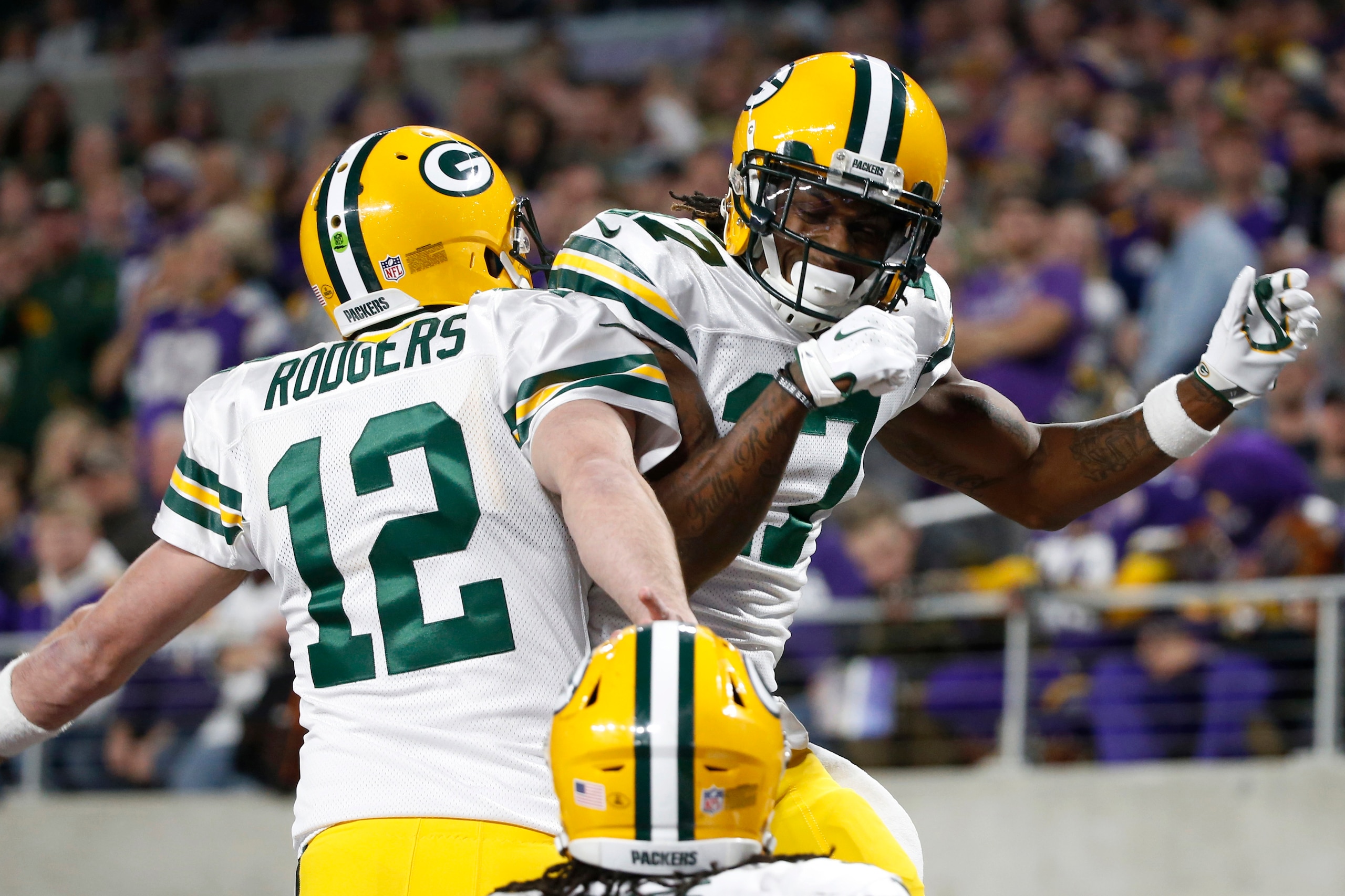 Aaron Rodgers and Davante Adams