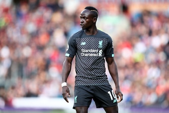 BURNLEY, ENGLAND - AUGUST 31: Sadio Mane of Liverpool during the Premier League match between Burnley FC and Liverpool FC at Turf Moor on August 31, 2019 in Burnley, United Kingdom. (Photo by Robbie Jay Barratt - AMA/Getty Images)