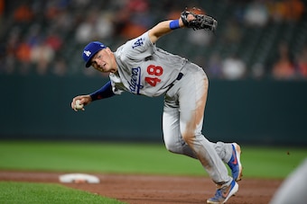 Gavin Lux could force his way into the postseason lineup if he continues to hold his own against big league pitching.
