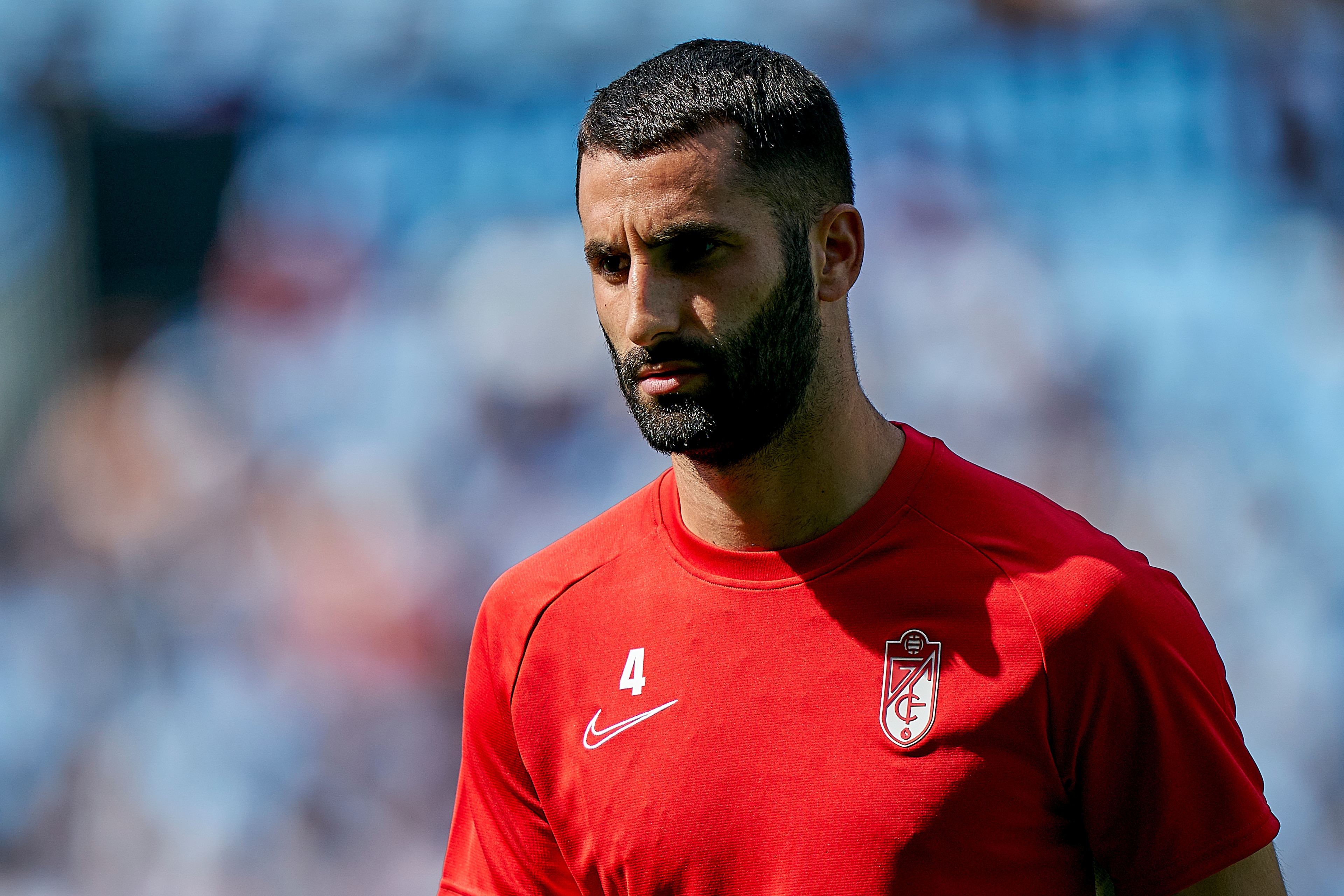 VIGO, SPAIN - SEPTEMBER 15: Maxime Gonalons of Granada CF looks on prior to the Liga match between RC Celta de Vigo and Granada CF at Abanca Balaidos Stadium on September 15, 2019 in Vigo, Spain. (Photo by Quality Sport Images/Getty Images)