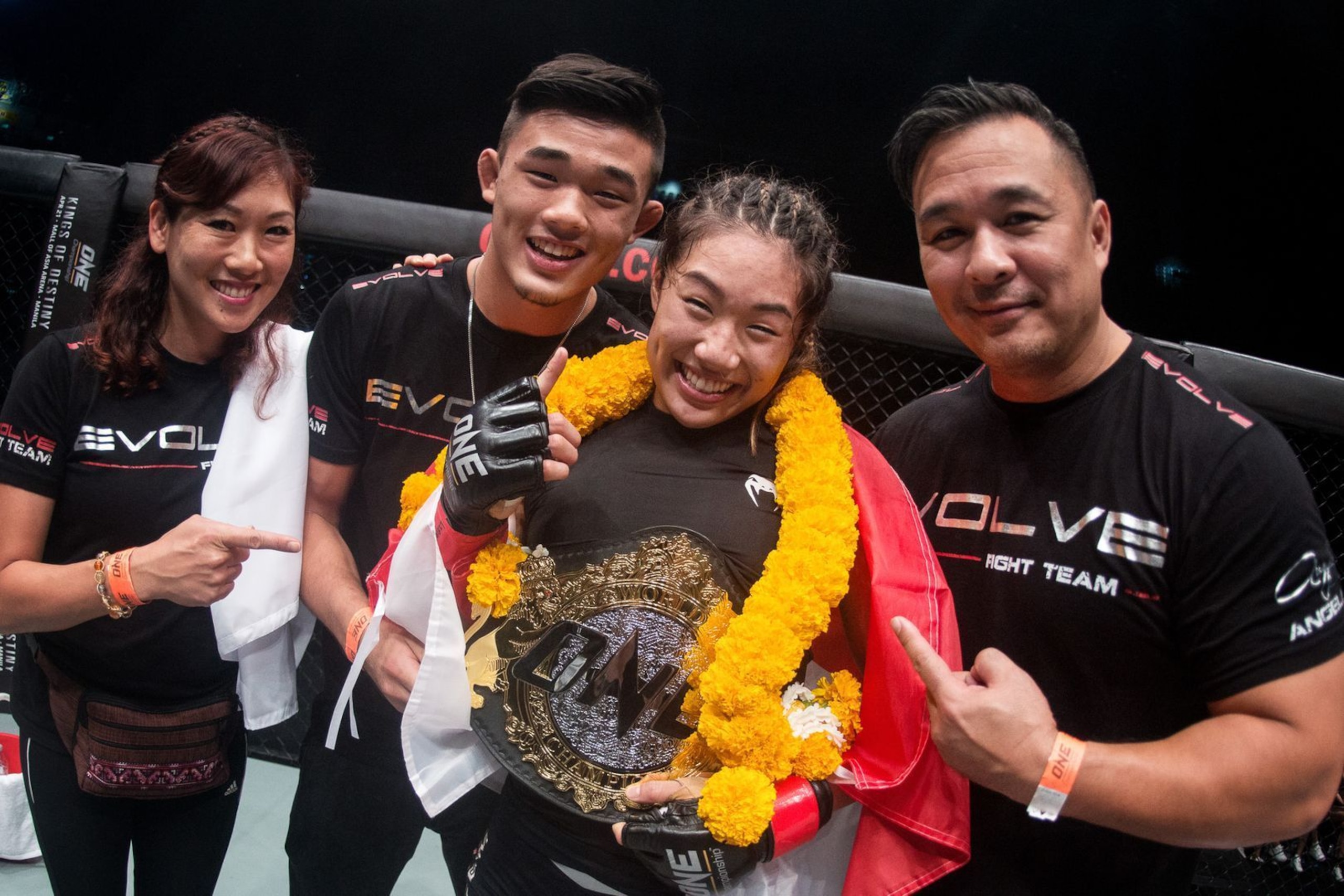 The Lee Family (from left): Jewelz, Christian, Angela and Ken