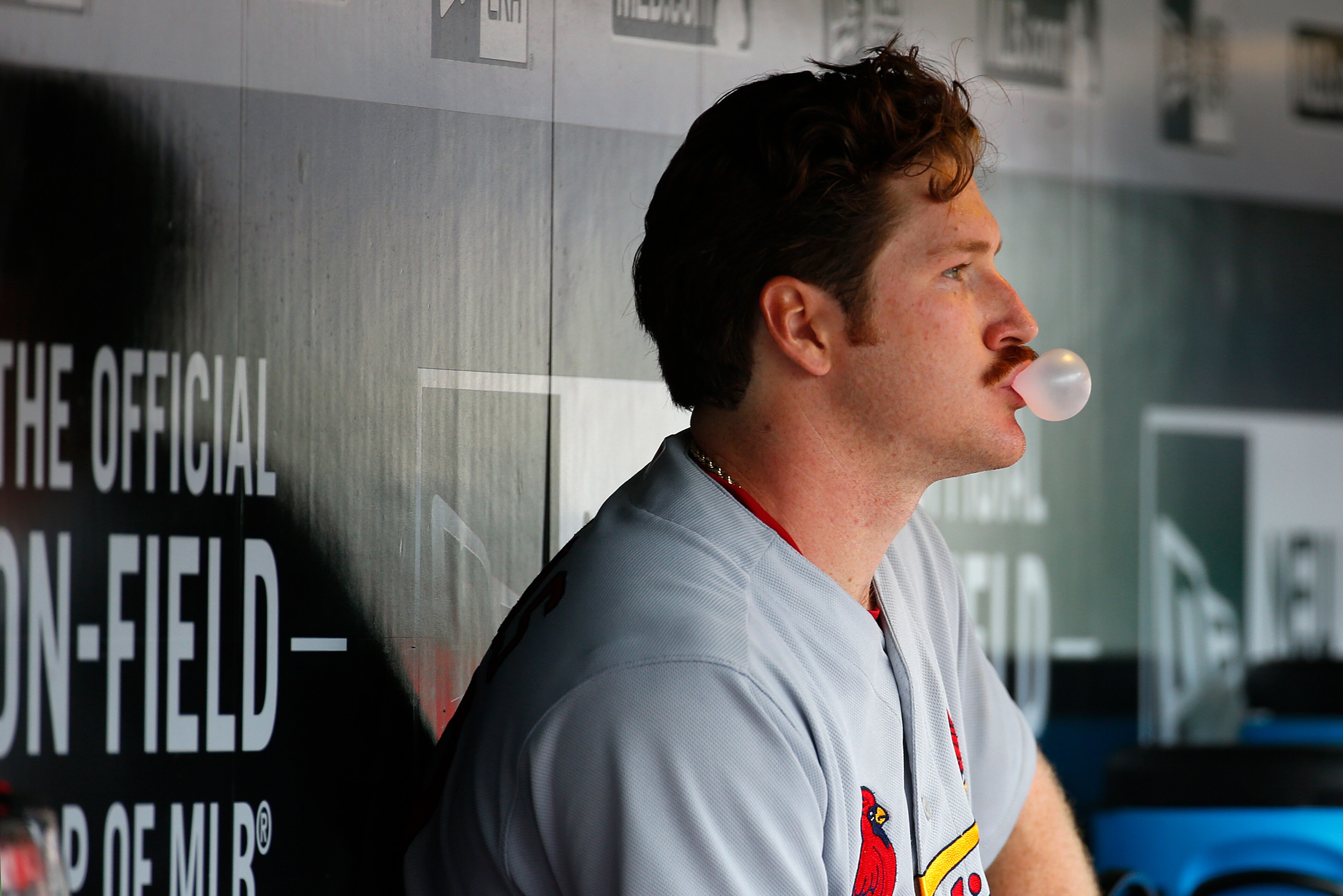 PITTSBURGH, PA - JULY 25:  Miles Mikolas #39 of the St. Louis Cardinals looks on against the Pittsburgh Pirates at PNC Park on July 25, 2019 in Pittsburgh, Pennsylvania.  (Photo by Justin K. Aller/Getty Images)