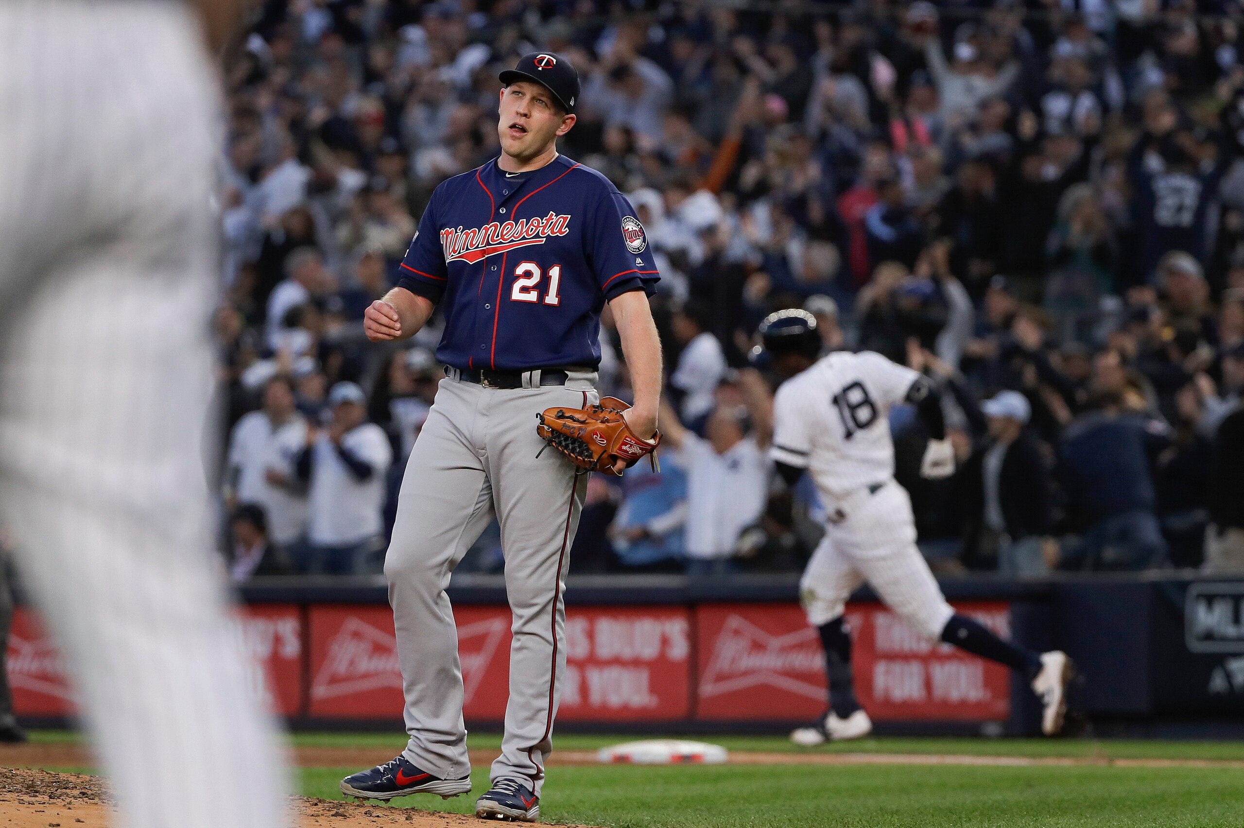 Tyler Duffey had a night to forget in Game 2 of the ALDS.