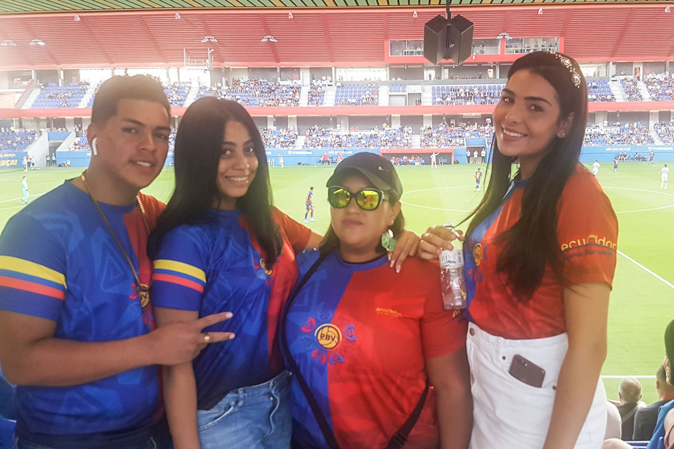 Katty (second from the left) with her friends Katty (second from the left) with her friends