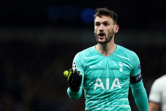 LONDON, ENGLAND - OCTOBER 01: Hugo Lloris of Tottenham Hotspur during the UEFA Champions League group B match between Tottenham Hotspur and Bayern Muenchen at Tottenham Hotspur Stadium on October 1, 2019 in London, United Kingdom. (Photo by James Williams