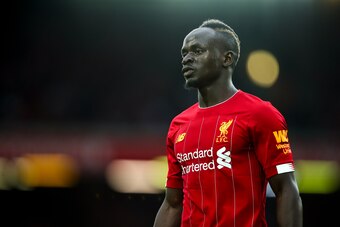 LIVERPOOL, ENGLAND - OCTOBER 05: Sadio Mane of Liverpool during the Premier League match between Liverpool FC and Leicester City at Anfield on October 5, 2019 in Liverpool, United Kingdom. (Photo by Robbie Jay Barratt - AMA/Getty Images)
