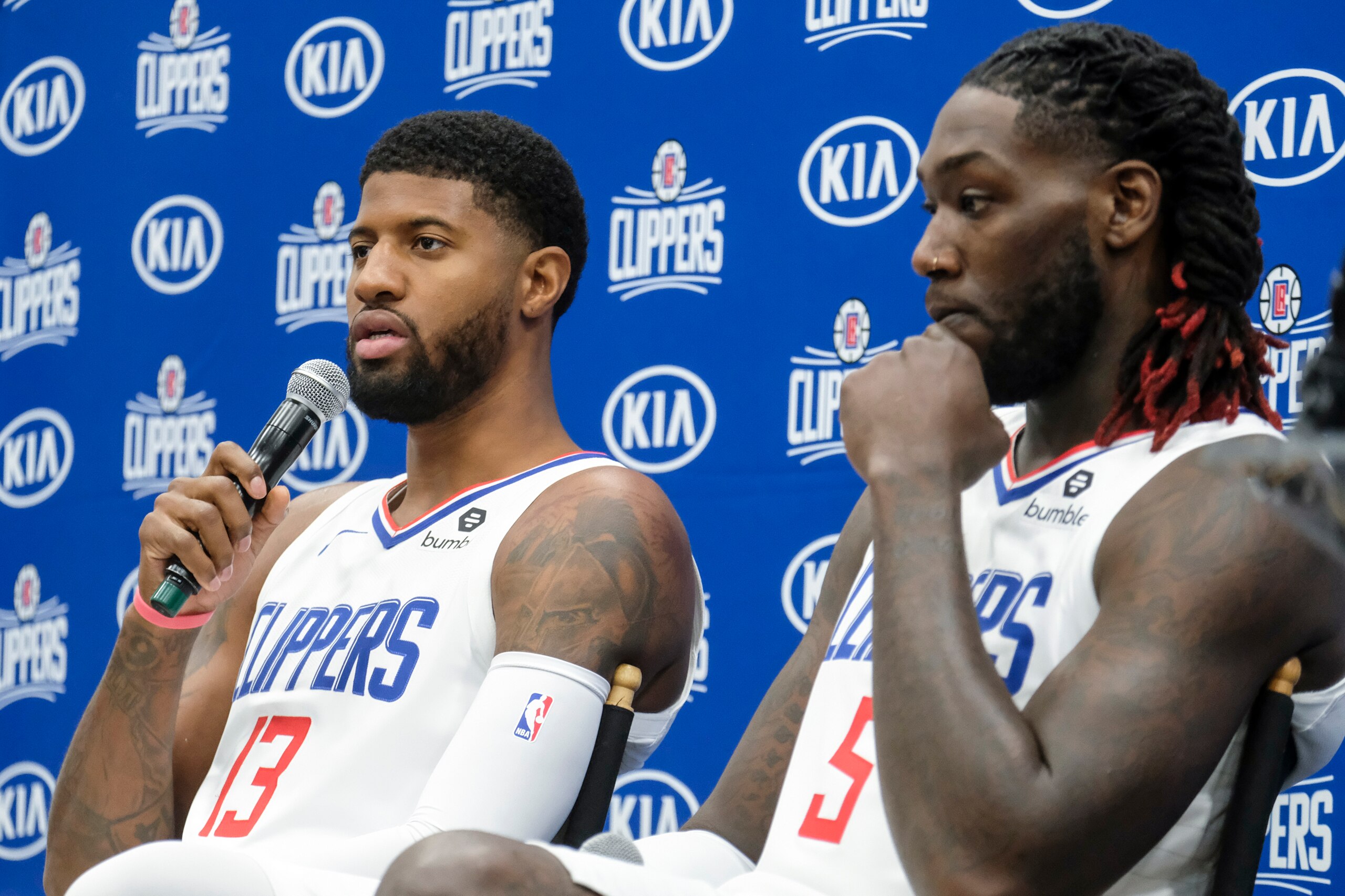Will stars like Paul George, left, be able to seamlessly integrate with last year's core of role players? Will stars like Paul George, left, be able to seamlessly integrate with last year's core of role players?