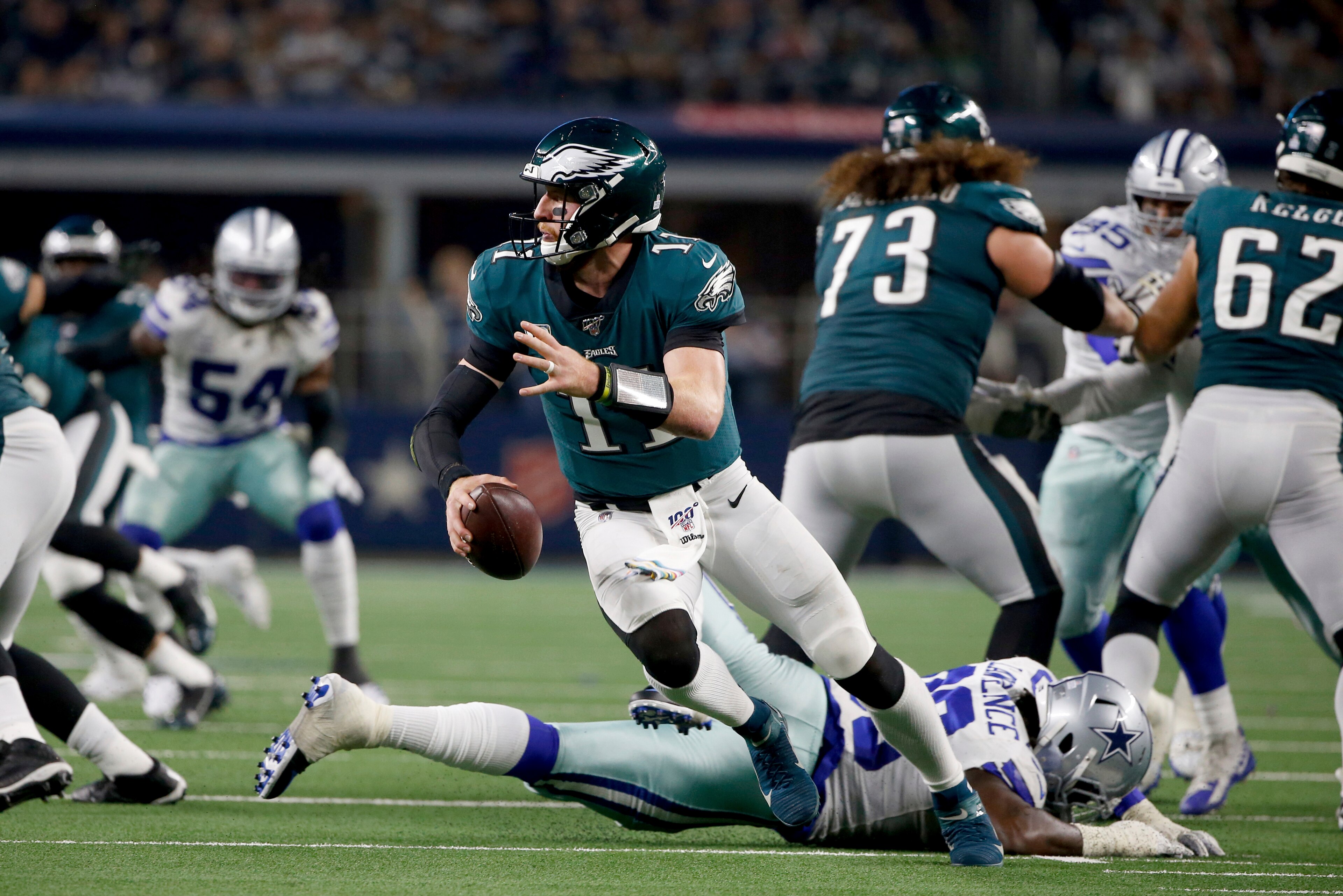 With a 3-4 record and coming off a dispiriting loss to the Cowboys, Eagles quarterback Carson Wentz has found himself increasingly under attack from Eagles fans and media. With a 3-4 record and coming off a dispiriting loss to the Cowboys, Eagles quarterback Carson Wentz has found himself increasingly under attack from Eagles fans and media.