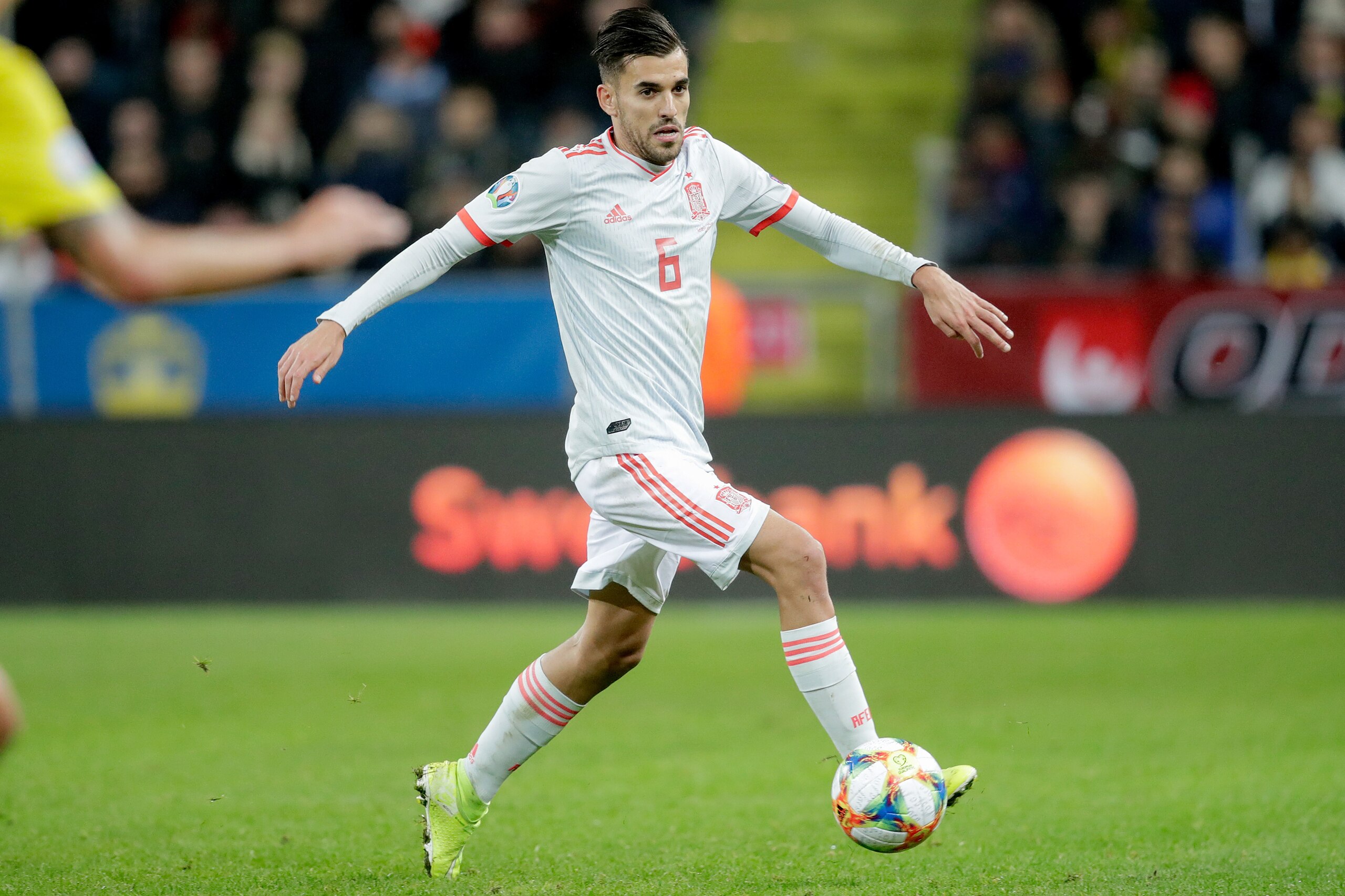 SOLNA, SWEDEN - OCTOBER 15: Dani Ceballos of Spain  during the  EURO Qualifier match between Sweden  v Spain  at the Friends Arena  on October 15, 2019 in Solna Sweden (Photo by David S. Bustamante/Soccrates/Getty Images)