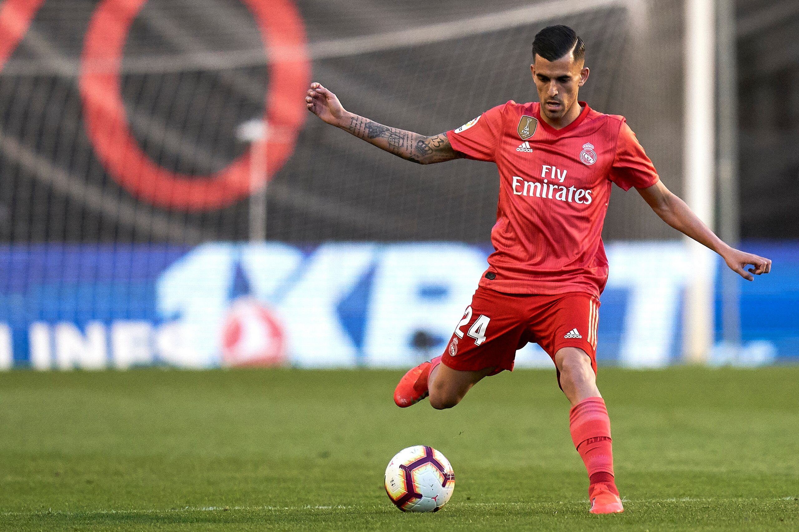 MADRID, SPAIN - APRIL 28: Dani Ceballos of Real Madrid in action during the La Liga match between Rayo Vallecano de Madrid and Real Madrid CF at Campo de Futbol de Vallecas on April 28, 2019 in Madrid, Spain. (Photo by Quality Sport Images/Getty Images)