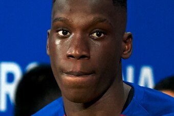 BARCELONA, SPAIN - AUGUST 27: Ilaix Moriba of FC Barcelona U19 looks on prior the Friendly match between FC Barcelona U19 and Ajax U19 at Estadi Johan Cruyff on August 27, 2019 in Barcelona, Spain. (Photo by Quality Sport Images/Getty Images)