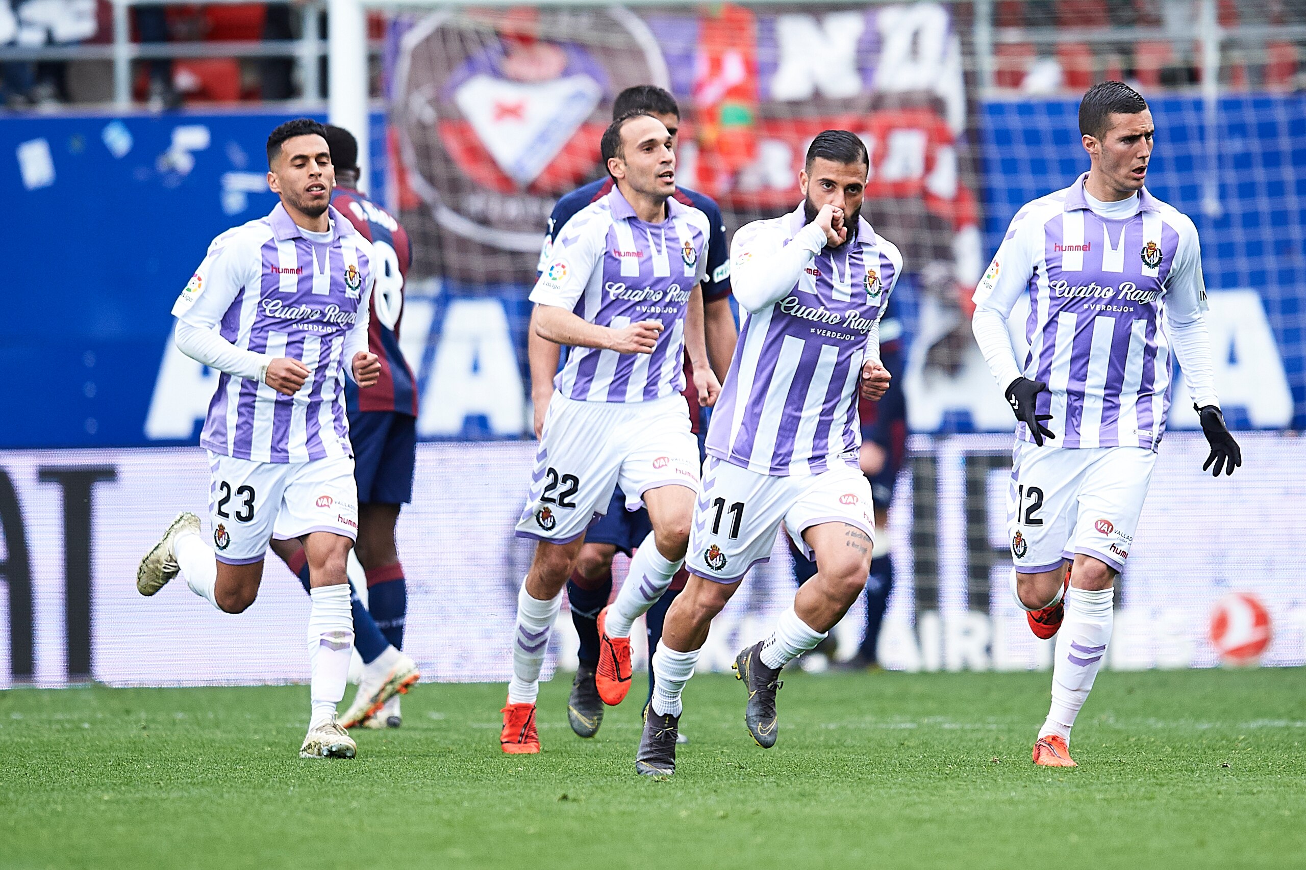 EIBAR, SPAIN - MARCH 17: Daniele Verde of Real Valladolid CF celebrates after scoring during the La Liga match between SD Eibar and Real Valladolid CF at Ipurua Municipal Stadium on March 17, 2019 in Eibar, Spain. (Photo by Juan Manuel Serrano Arce/Getty 