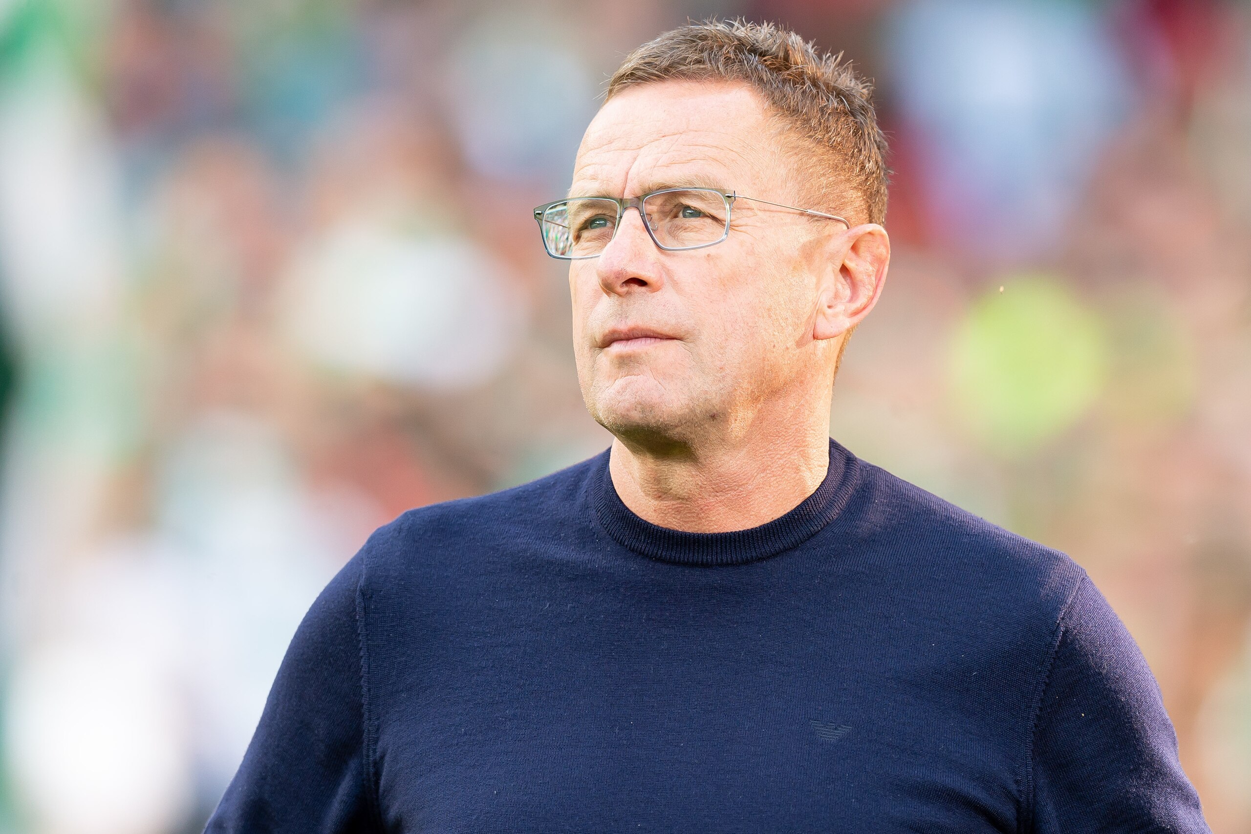 BREMEN, GERMANY - MAY 18: Head coach Ralf Rangnick of RB Leipzig looks on prior to the Bundesliga match between SV Werder Bremen and RB Leipzig at Weserstadion on May 18, 2019 in Bremen, Germany. (Photo by TF-Images/Getty Images)