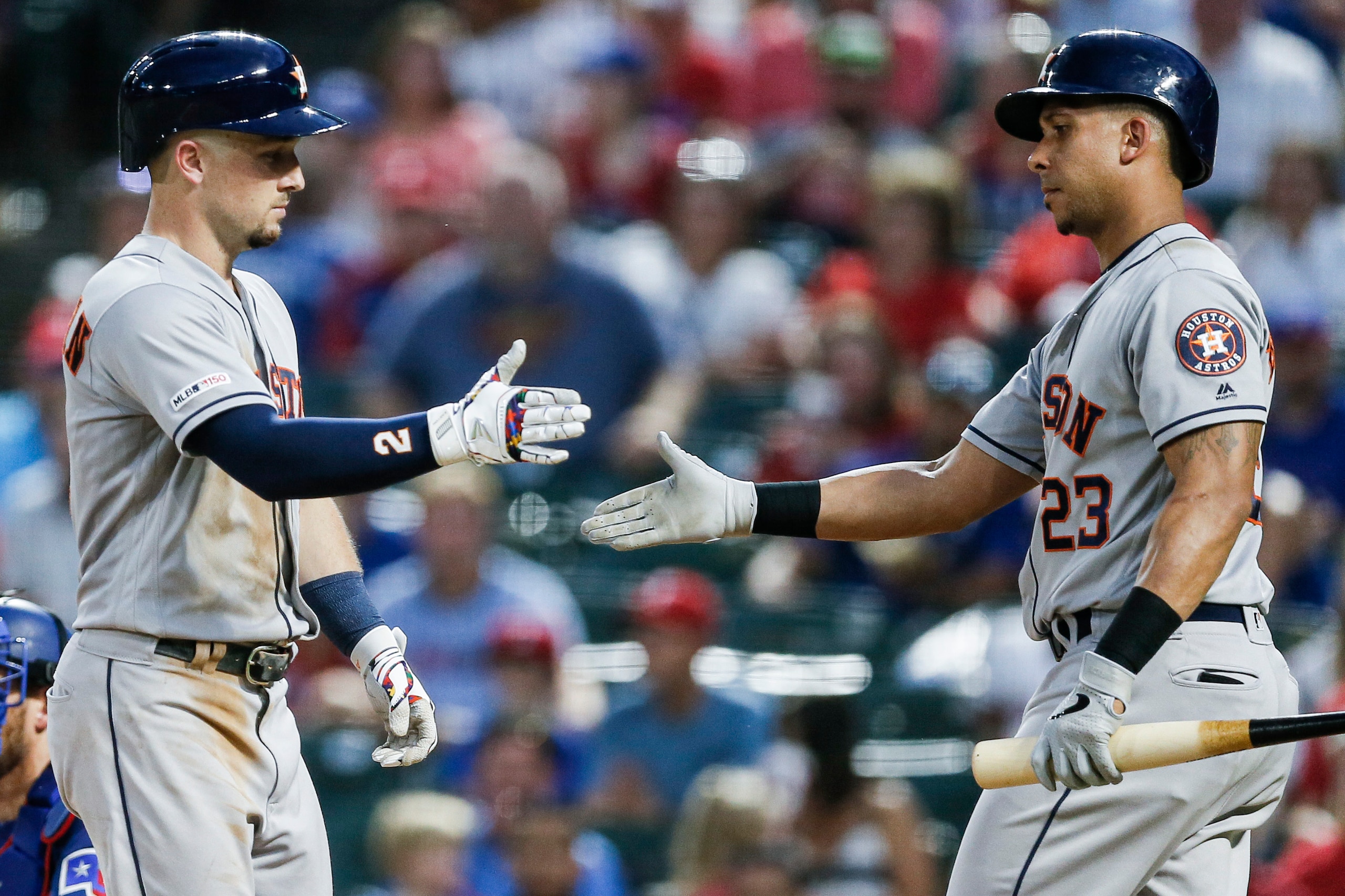 With Michael Brantley hitting in front of him, Bregman thrived as the Astros' cleanup hitter this season, hitting 12 homers and driving in 36 runs in 34 games.