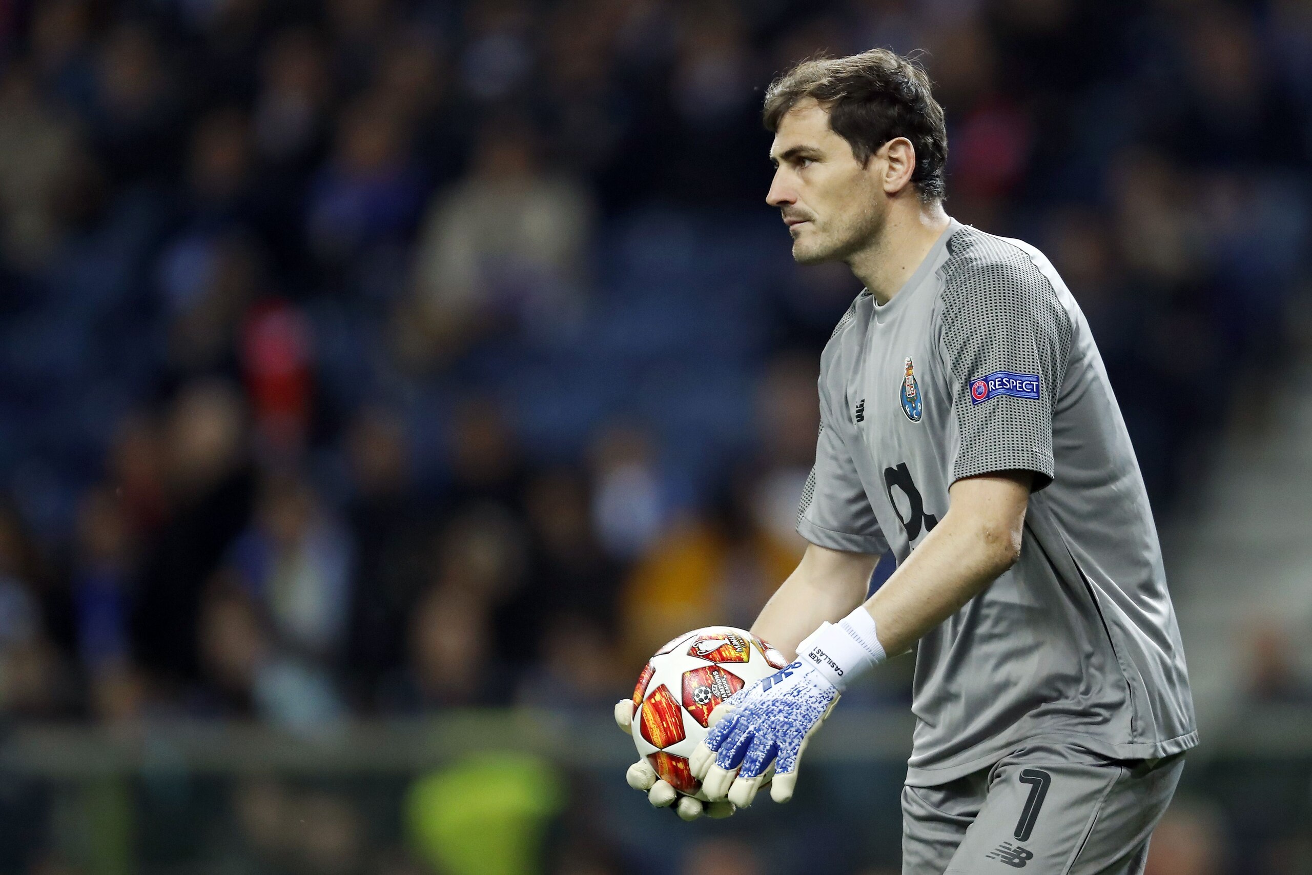 FC Porto goalkeeper Iker Casillas during the UEFA Champions League quarter final match between FC Porto and Liverpool FC at Estadio do Dragao on April 17, 2019 in Porto, Portugal(Photo by VI Images via Getty Images)