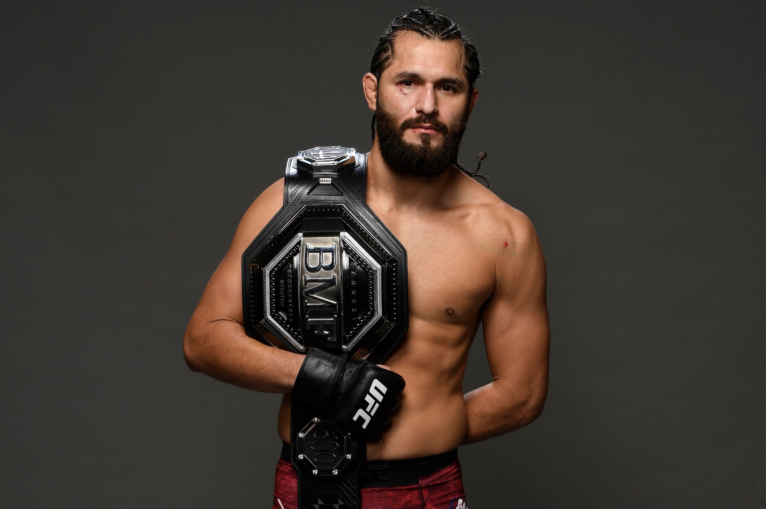 NEW YORK, NEW YORK - NOVEMBER 02: Jorge Masvidal poses for a portrait backstage during the UFC 244 event at Madison Square Garden on November 02, 2019 in New York City. (Photo by Mike Roach/Zuffa LLC via Getty Images) NEW YORK, NEW YORK - NOVEMBER 02: Jorge Masvidal poses for a portrait backstage during the UFC 244 event at Madison Square Garden on November 02, 2019 in New York City. (Photo by Mike Roach/Zuffa LLC via Getty Images)