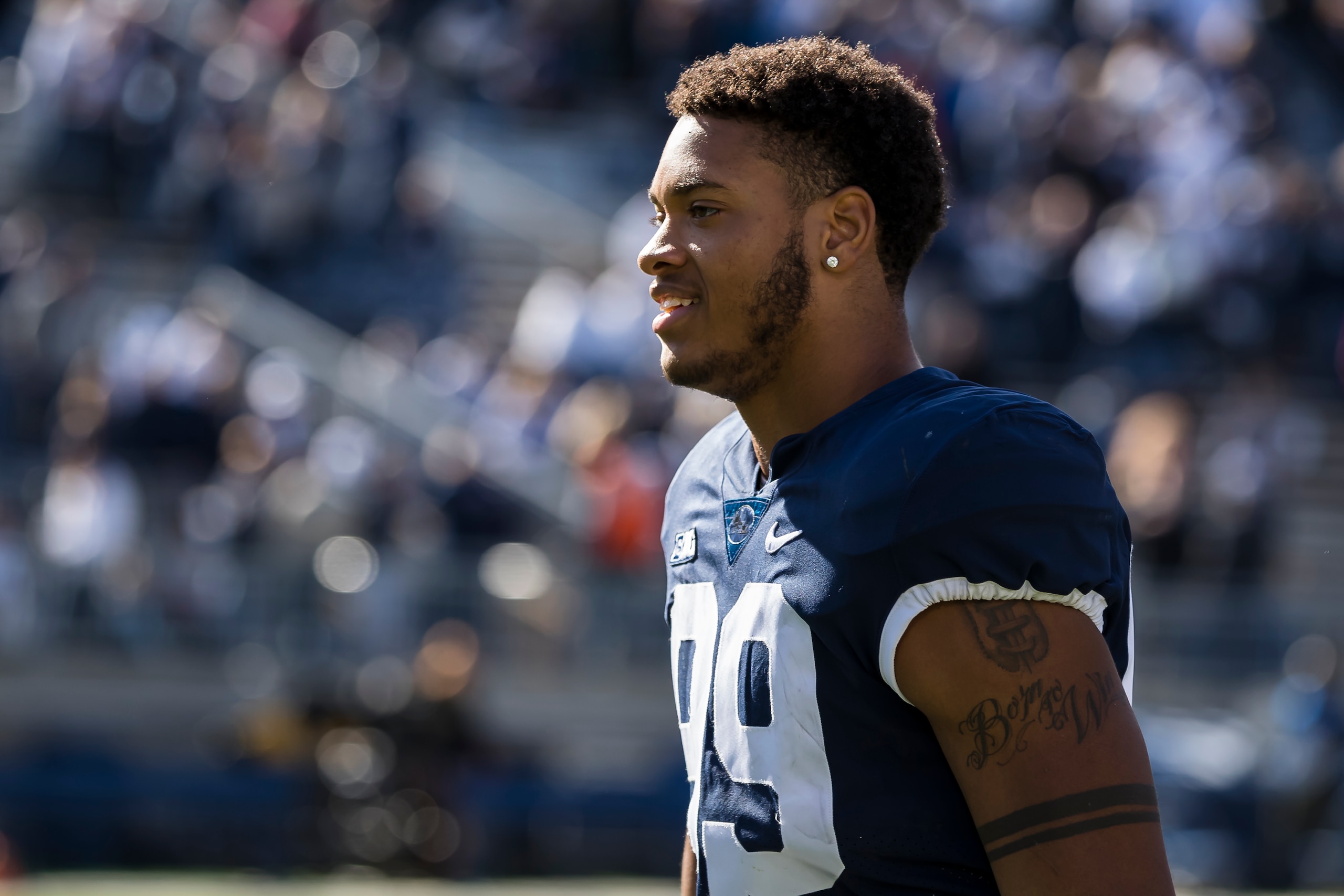 STATE COLLEGE, PA - OCTOBER 05: Yetur Gross-Matos #99 of the Penn State Nittany Lions looks on after the game against the Purdue Boilermakers at Beaver Stadium on October 5, 2019 in State College, Pennsylvania. (Photo by Scott Taetsch/Getty Images) STATE COLLEGE, PA - OCTOBER 05: Yetur Gross-Matos #99 of the Penn State Nittany Lions looks on after the game against the Purdue Boilermakers at Beaver Stadium on October 5, 2019 in State College, Pennsylvania. (Photo by Scott Taetsch/Getty Images)