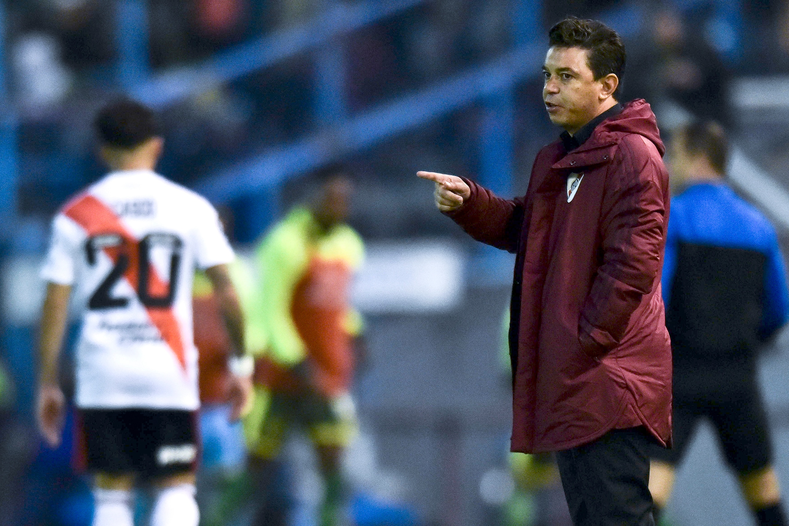 MAR DEL PLATA, ARGENTINA - NOVEMBER 02: Marcelo Gallardo head coach of River Plate during a match between Aldosivi and River Plate as part of Superliga Argentina 2019/20 at Estadio Jose Maria Minella on November 3, 2019 in Mar del Plata, Argentina. (Photo