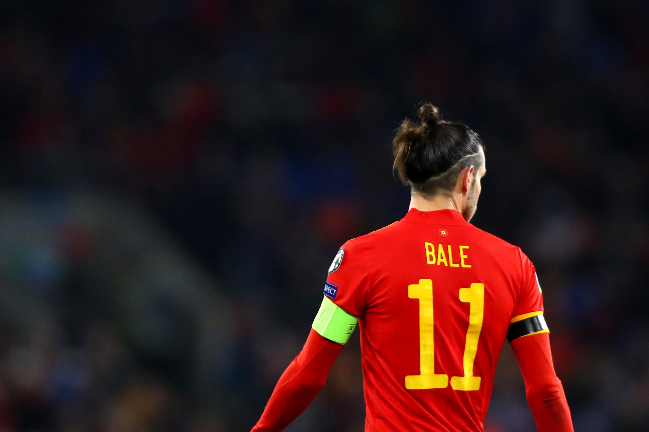 CARDIFF, WALES - NOVEMBER 19: Gareth Bale of Wales during the UEFA Euro 2020 qualifier between Wales and Hungary so at Cardiff City Stadium on November 19, 2019 in Cardiff, Wales. (Photo by Chloe Knott - Danehouse/Getty Images)
