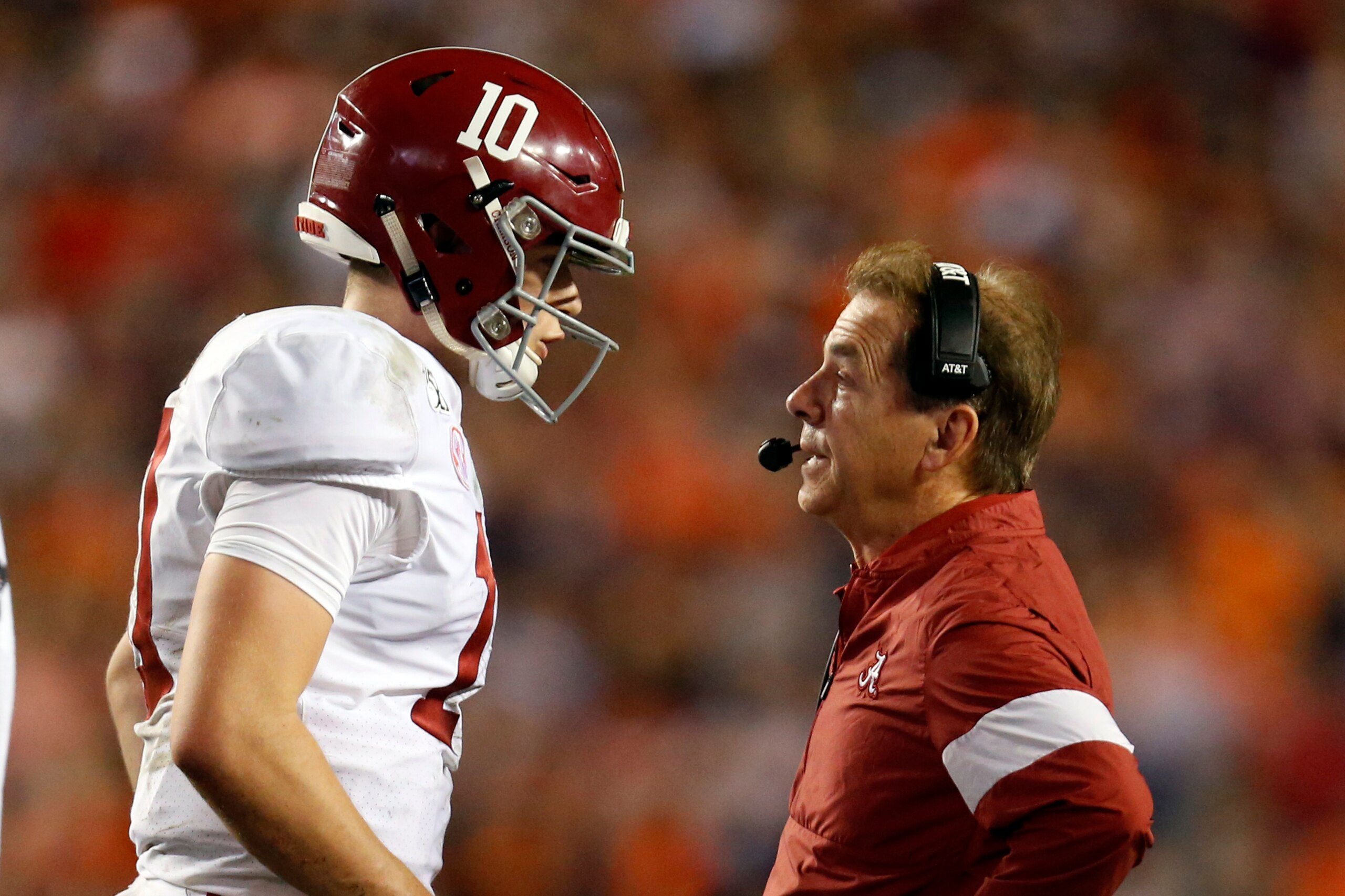 Mac Jones and Nick Saban