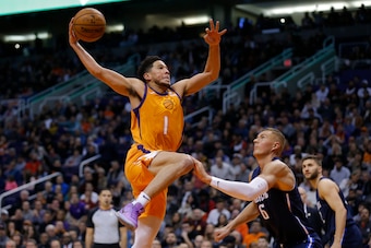 Booker has taken 30 percent of his shots from three feet or in, a career high.