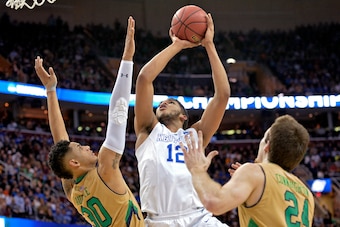 In his one season at Kentucky, Karl-Anthony Towns attempted eight three-pointers all season as the Wildcats reached the Final Four.