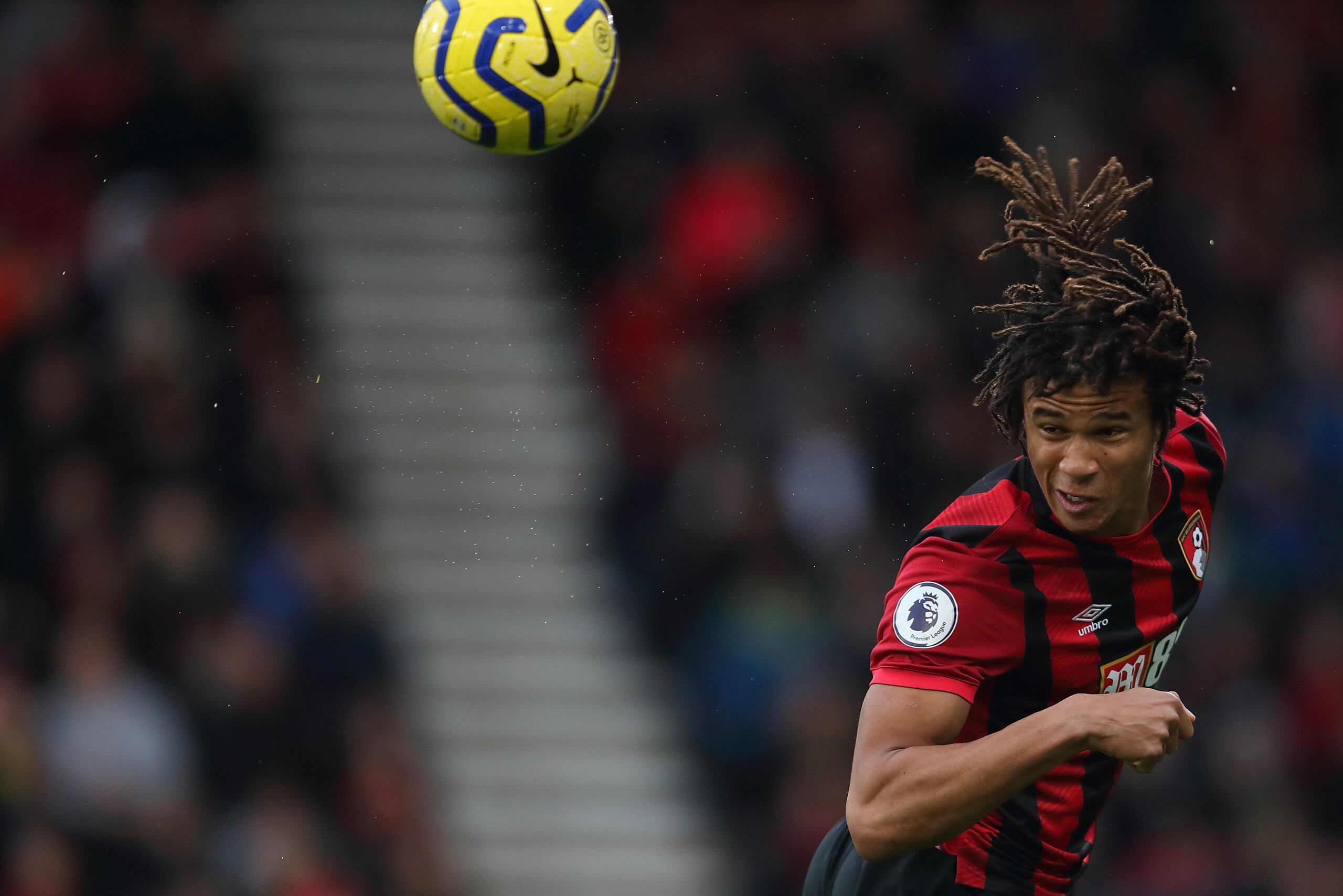 BOURNEMOUTH, ENGLAND - DECEMBER 07: Nathan Ake of AFC Bournemouth during the Premier League match between AFC Bournemouth and Liverpool FC at Vitality Stadium on December 7, 2019 in Bournemouth, United Kingdom. (Photo by James Williamson - AMA/Getty Image
