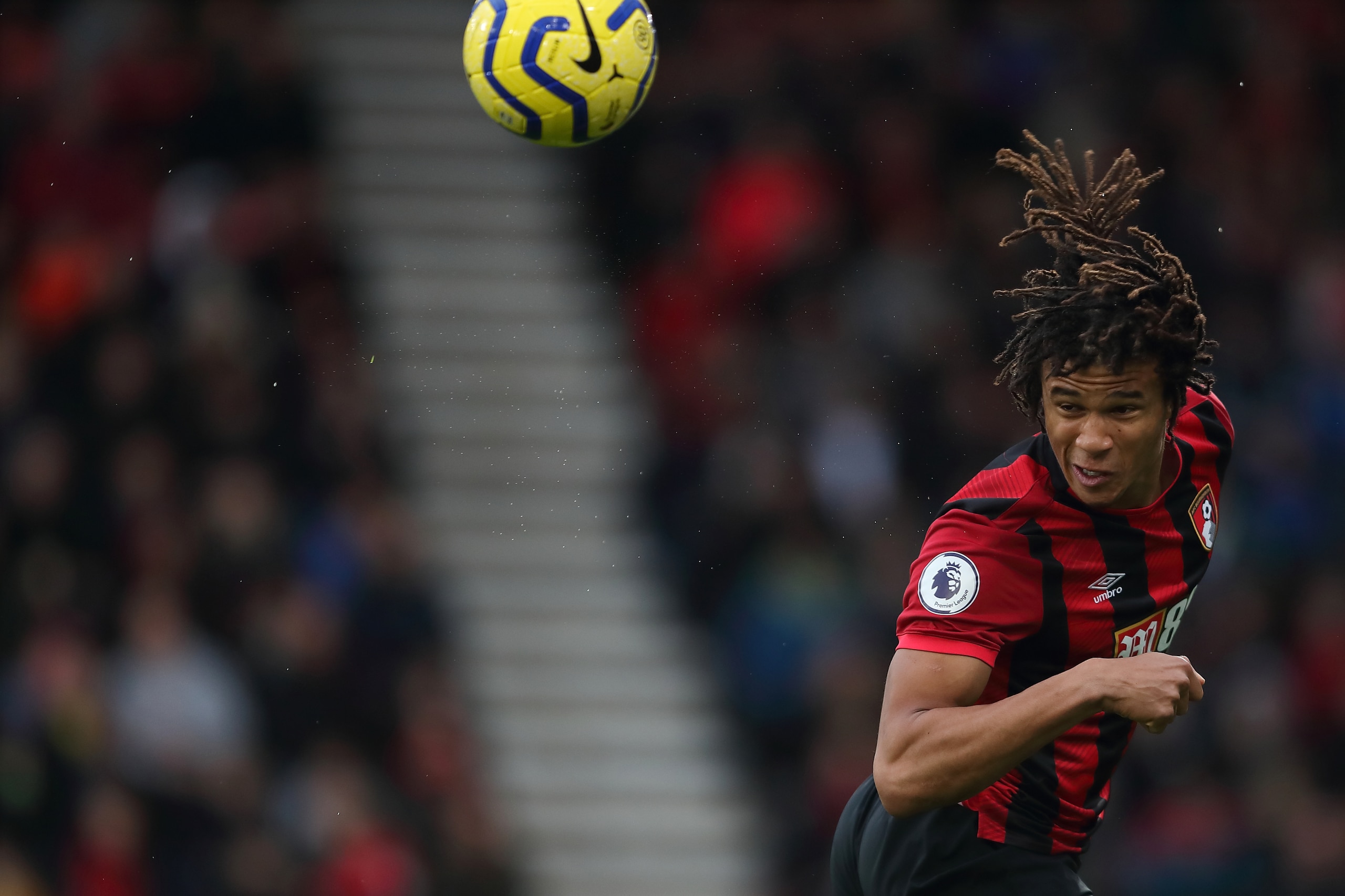 BOURNEMOUTH, ENGLAND - DECEMBER 07: Nathan Ake of AFC Bournemouth during the Premier League match between AFC Bournemouth and Liverpool FC at Vitality Stadium on December 7, 2019 in Bournemouth, United Kingdom. (Photo by James Williamson - AMA/Getty Image