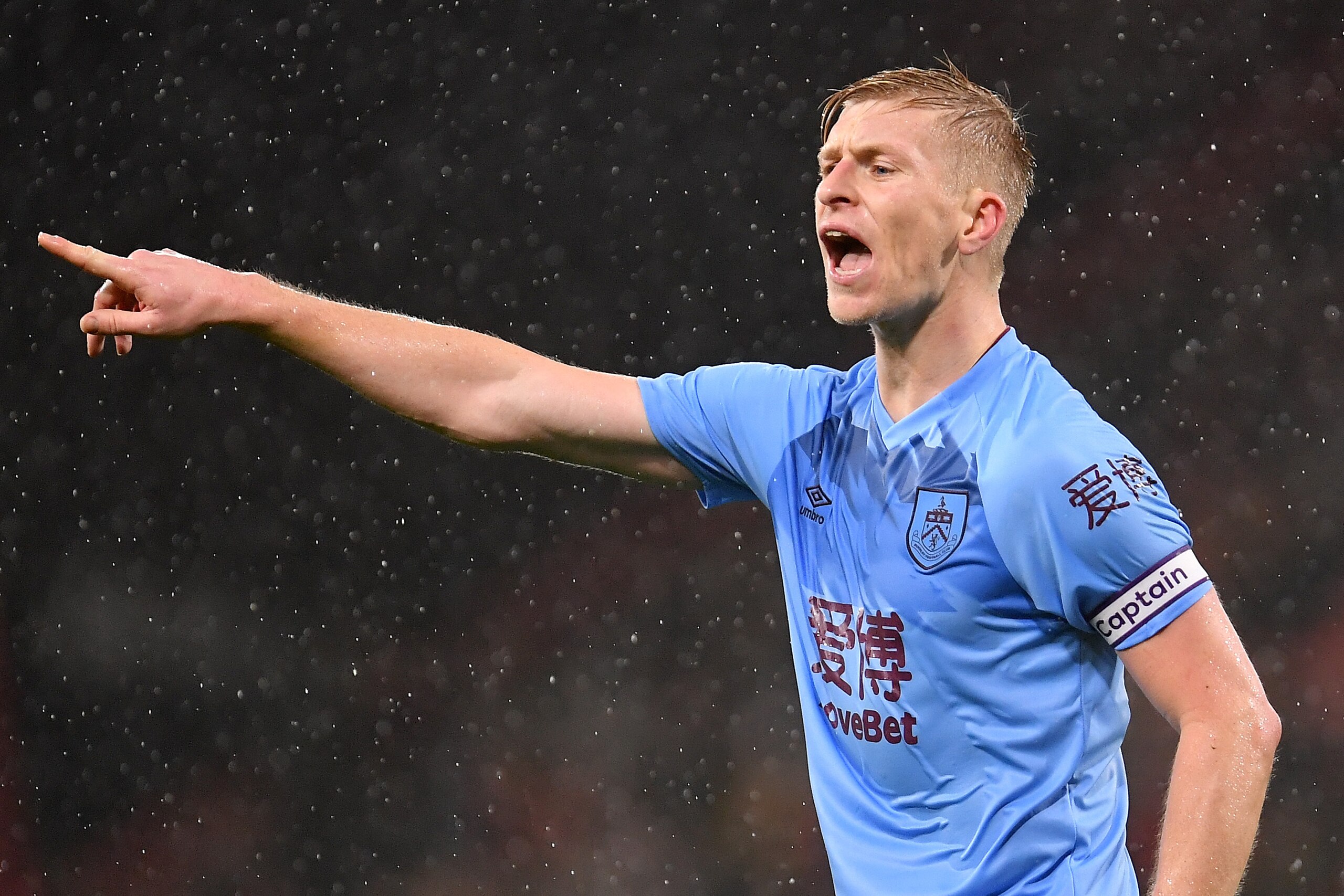 BOURNEMOUTH, ENGLAND - DECEMBER 21: Ben Mee of Burnley reacts during the Premier League match between AFC Bournemouth and Burnley FC at Vitality Stadium on December 21, 2019 in Bournemouth, United Kingdom. (Photo by Justin Setterfield/Getty Images)