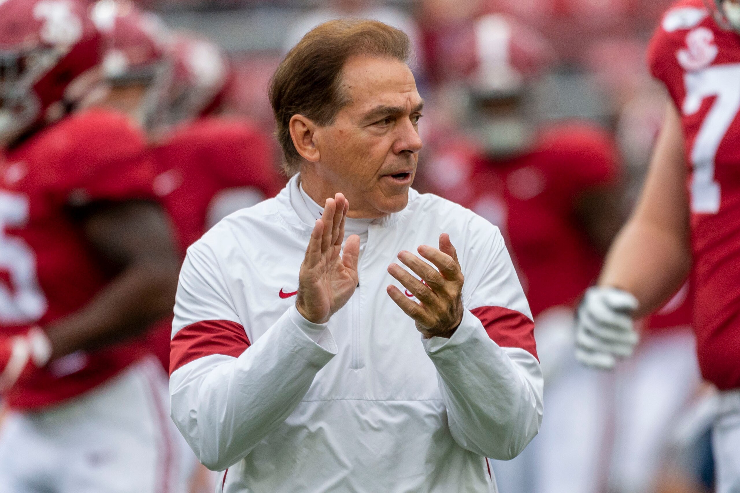 Alabama head coach Nick Saban