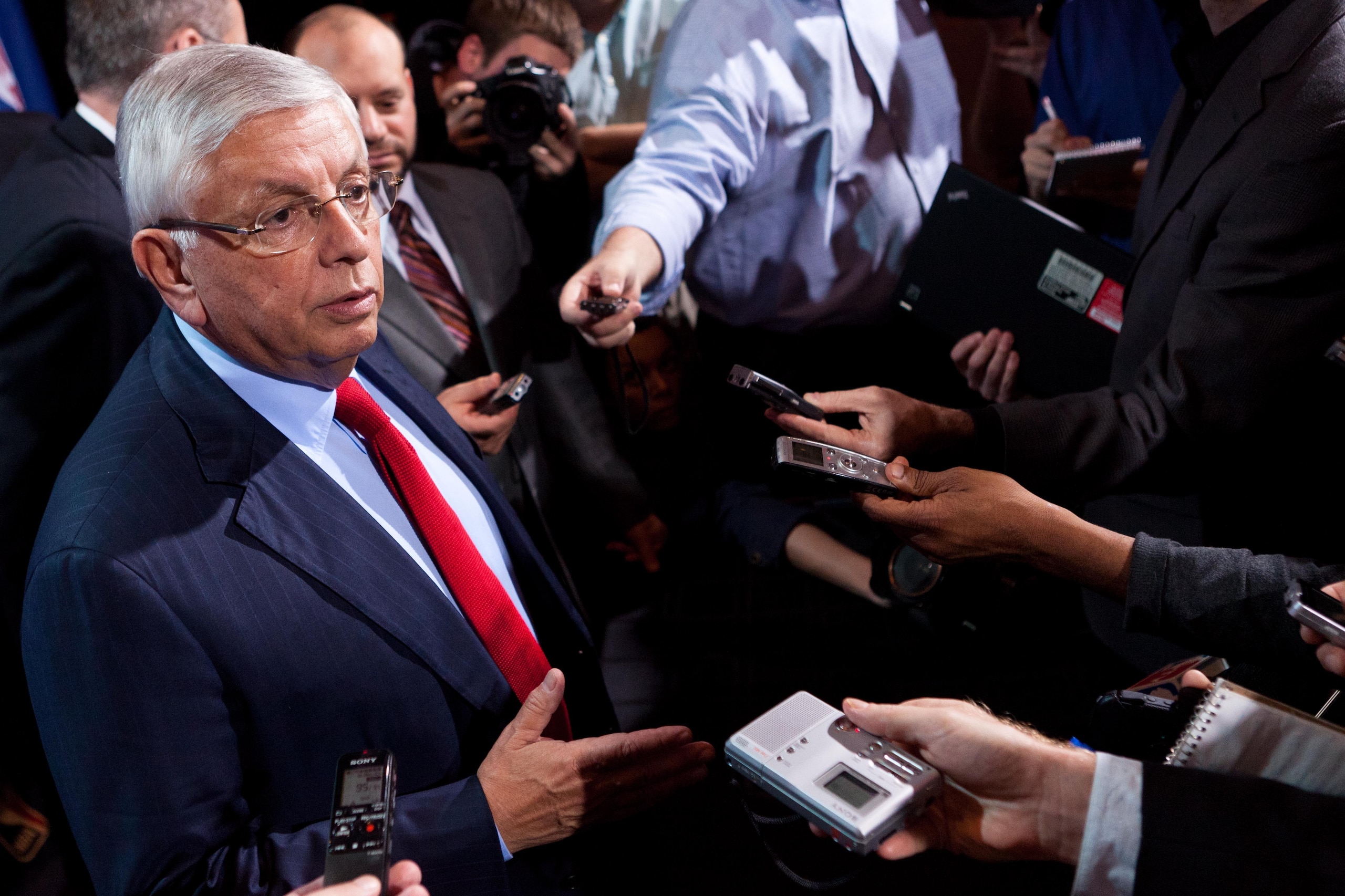 Stern was a fierce advocate for his league and quick to correct reporters if he felt they had made incorrect assumptions.