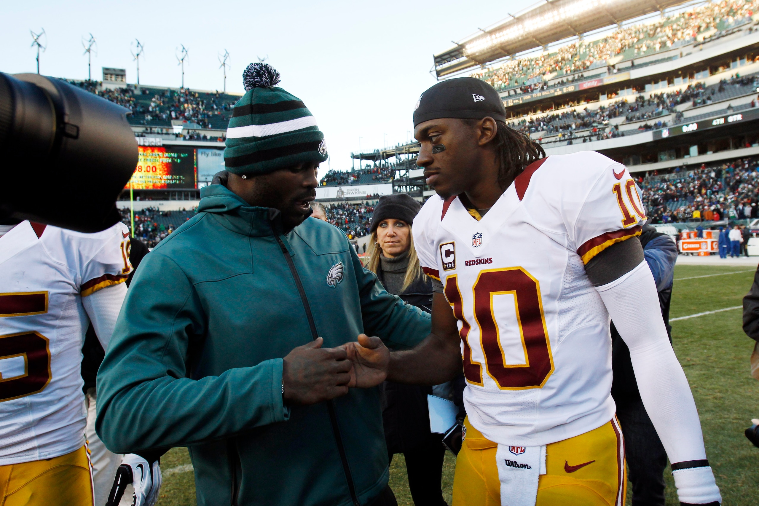 Michael Vick and Robert Griffin III.