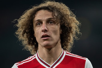 LONDON, ENGLAND - JANUARY 01: David Luiz of Arsenal during the Premier League match between Arsenal FC and Manchester United at Emirates Stadium on January 01, 2020 in London, United Kingdom. (Photo by Visionhaus)