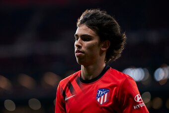 MADRID, SPAIN - JANUARY 04: Joao Felix of Club Atletico de Madrid looks on prior the gameduring the Liga match between Club Atletico de Madrid and Levante UD at Wanda Metropolitano on January 04, 2020 in Madrid, Spain. (Photo by Quality Sport Images/Getty