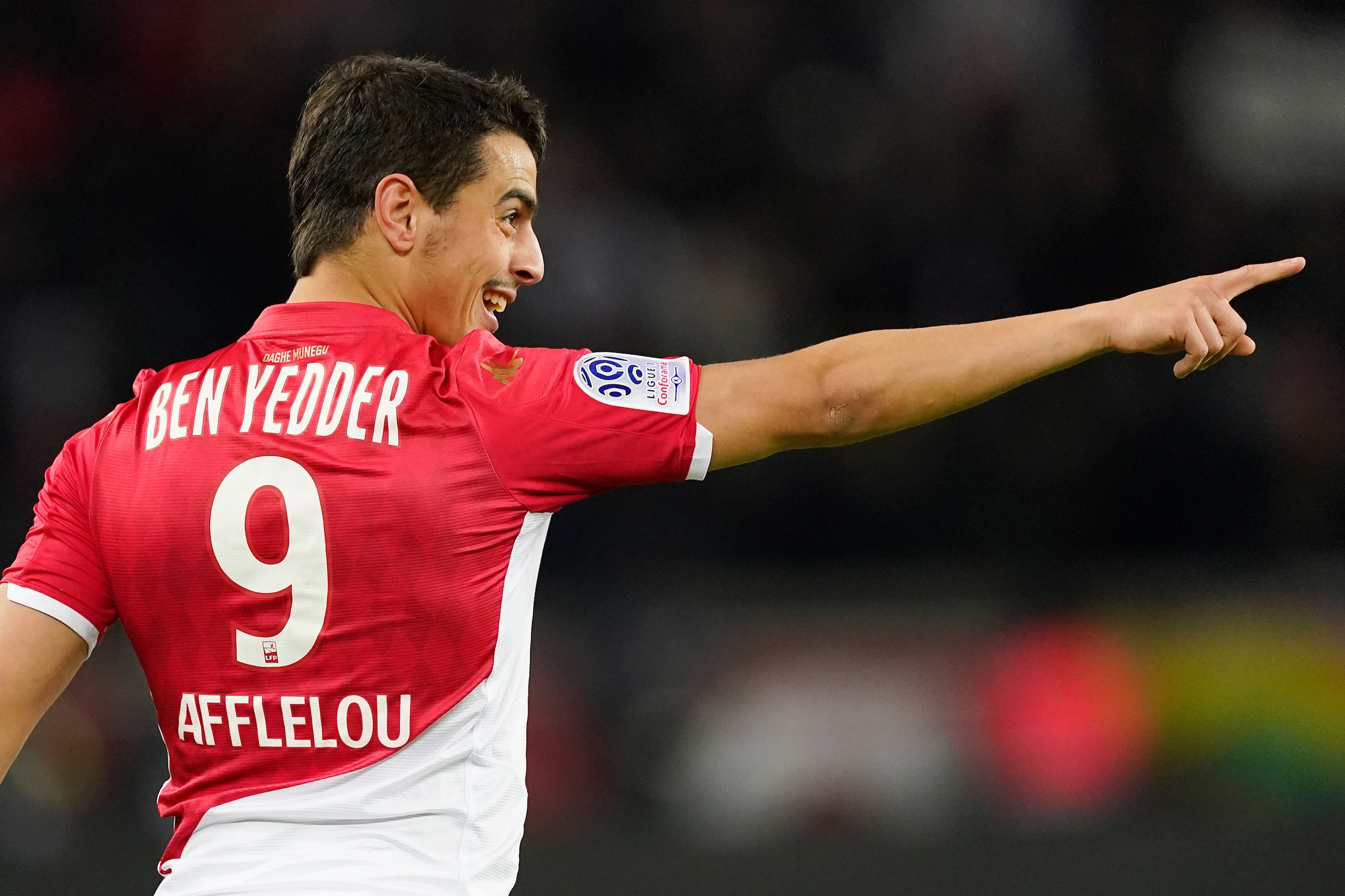 PARIS, FRANCE - JANUARY 12: Wissam Ben Yedder of AS Monaco during the French League 1  match between Paris Saint Germain v AS Monaco at the Parc des Princes on January 12, 2020 in Paris France (Photo by Jeroen Meuwsen/Soccrates/Getty Images)