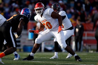 Houston's Josh Jones may be one of four offensive tackles to be drafted in the first round this year.