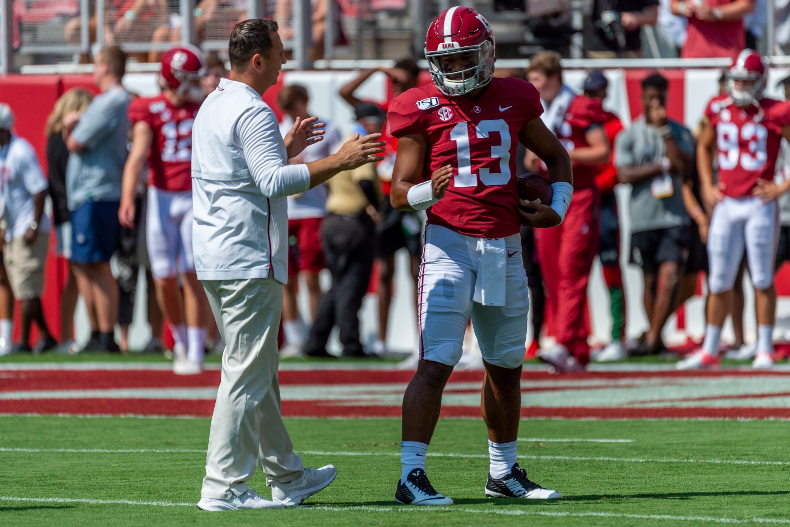 Steve Sarkisian and Tua Tagovailoa