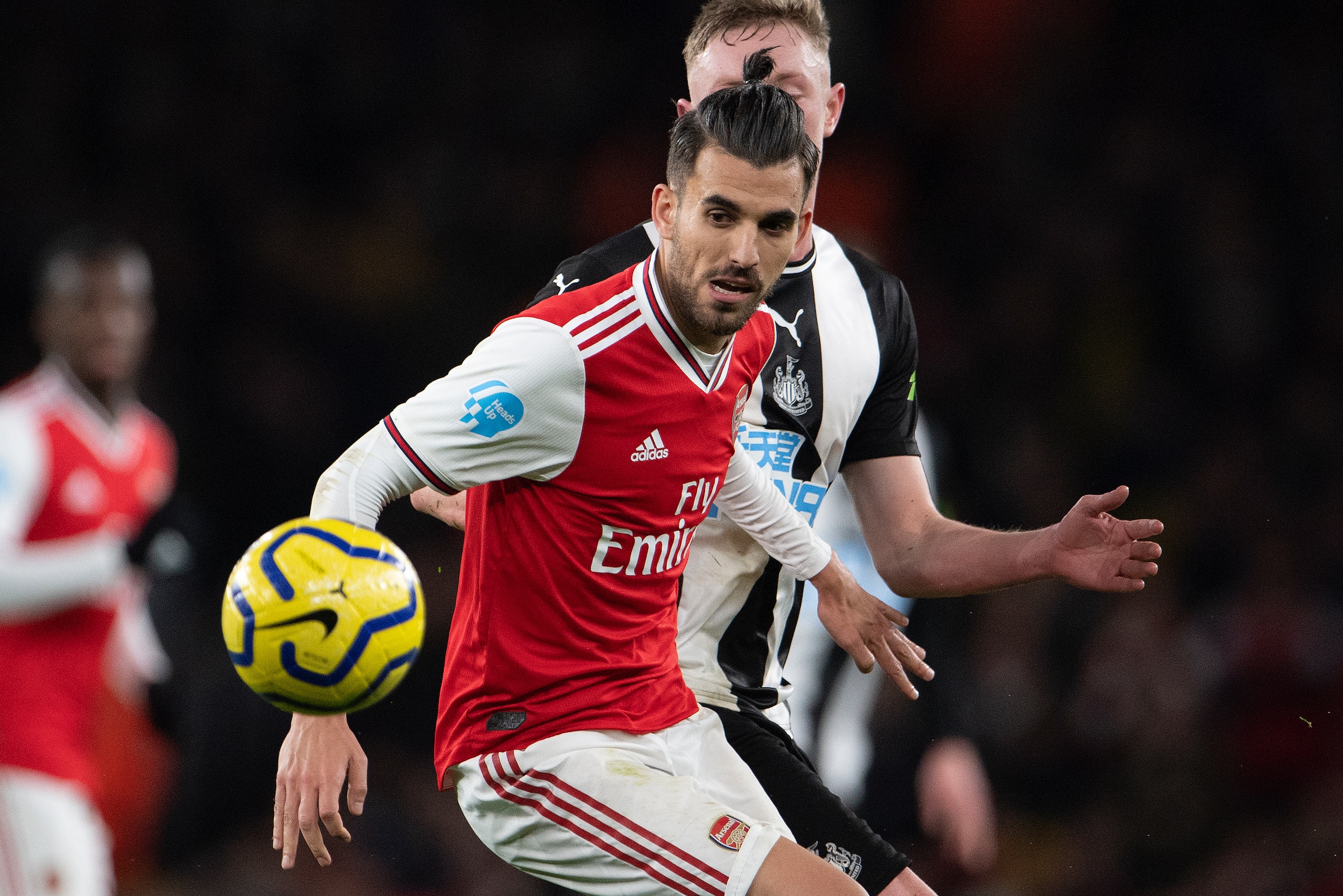 LONDON, ENGLAND - FEBRUARY 16: Dani Ceballos of Arsenal FC  during the Premier League match between Arsenal FC and Newcastle United at Emirates Stadium on February 16, 2020 in London, United Kingdom. (Photo by Visionhaus)