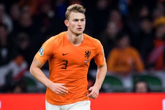 Matthijs de Ligt of Holland during the UEFA EURO 2020 qualifier group C qualifying match between The Netherlands and Estonia at the Johan Cruijff Arena on November 19, 2019 in Amsterdam, The Netherlands(Photo by ANP Sport via Getty Images)