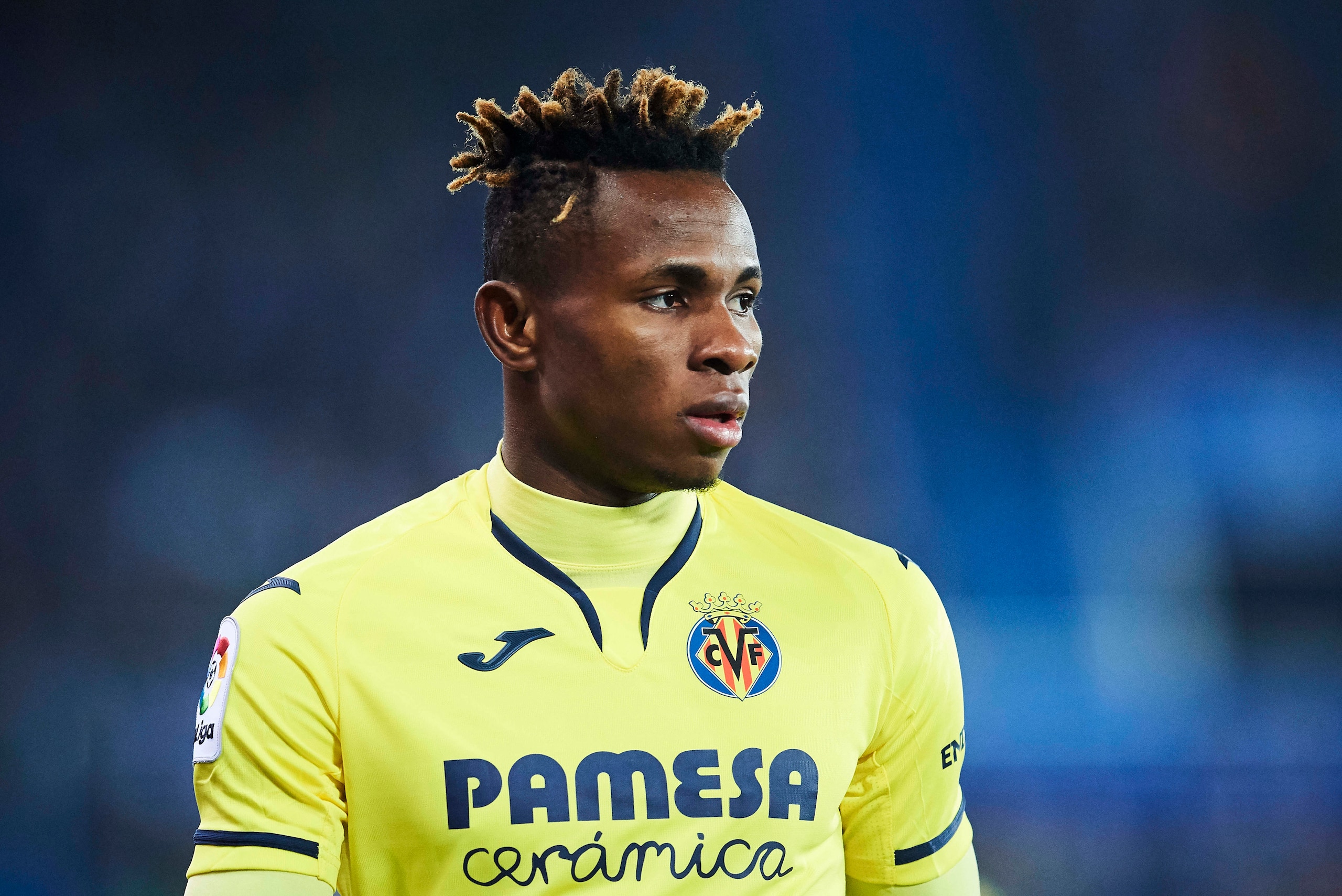 VITORIA-GASTEIZ, SPAIN - JANUARY 25: Samuel Chukwueze of Villarreal CF reacts during the Liga match between Deportivo Alaves and Villarreal CF at Estadio de Mendizorroza on January 25, 2020 in Vitoria-Gasteiz, Spain. (Photo by Juan Manuel Serrano Arce/Get VITORIA-GASTEIZ, SPAIN - JANUARY 25: Samuel Chukwueze of Villarreal CF reacts during the Liga match between Deportivo Alaves and Villarreal CF at Estadio de Mendizorroza on January 25, 2020 in Vitoria-Gasteiz, Spain. (Photo by Juan Manuel Serrano Arce/Get