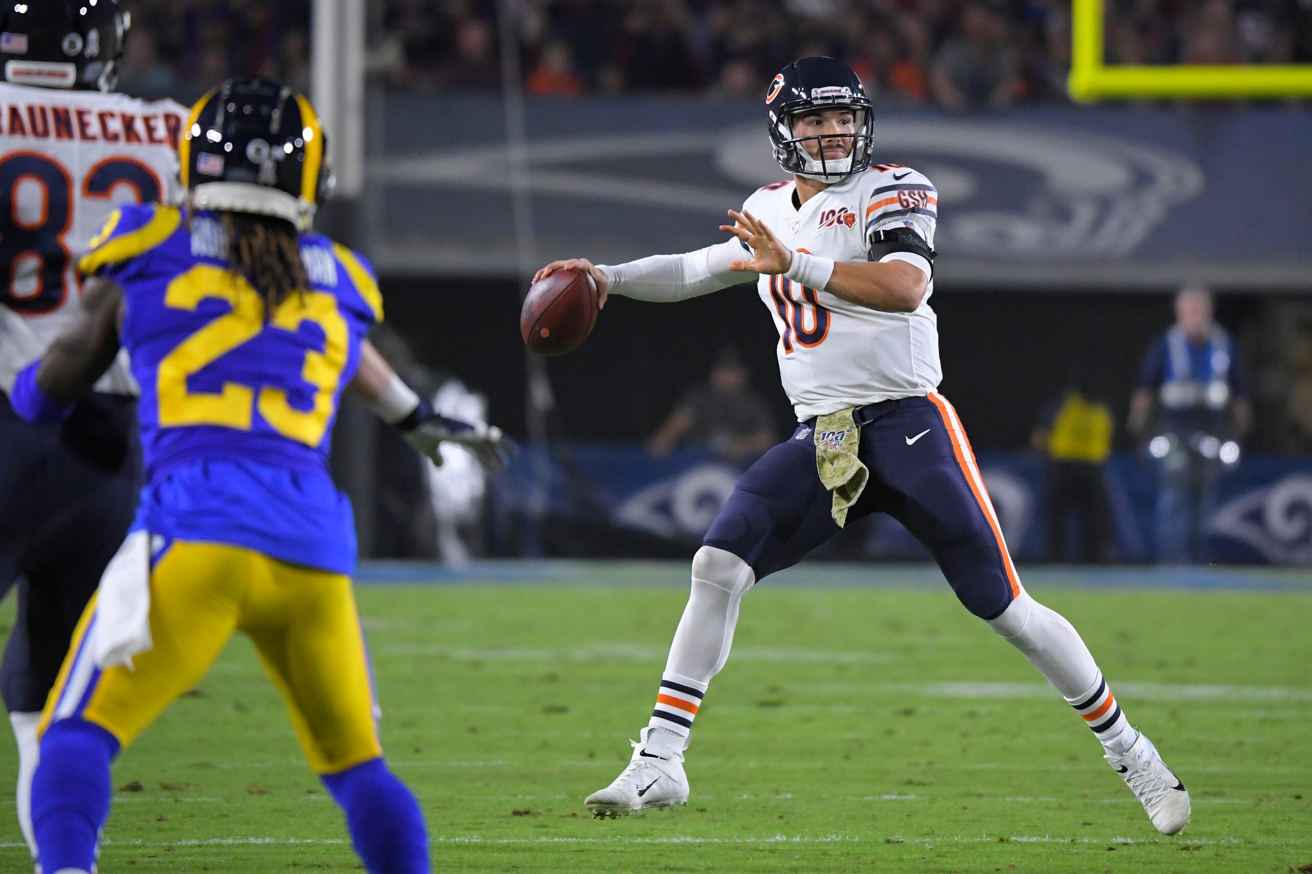 Mitchell Trubisky was 8-7 as the Bears' starter last season while throwing 17 touchdowns against 10 interceptions.