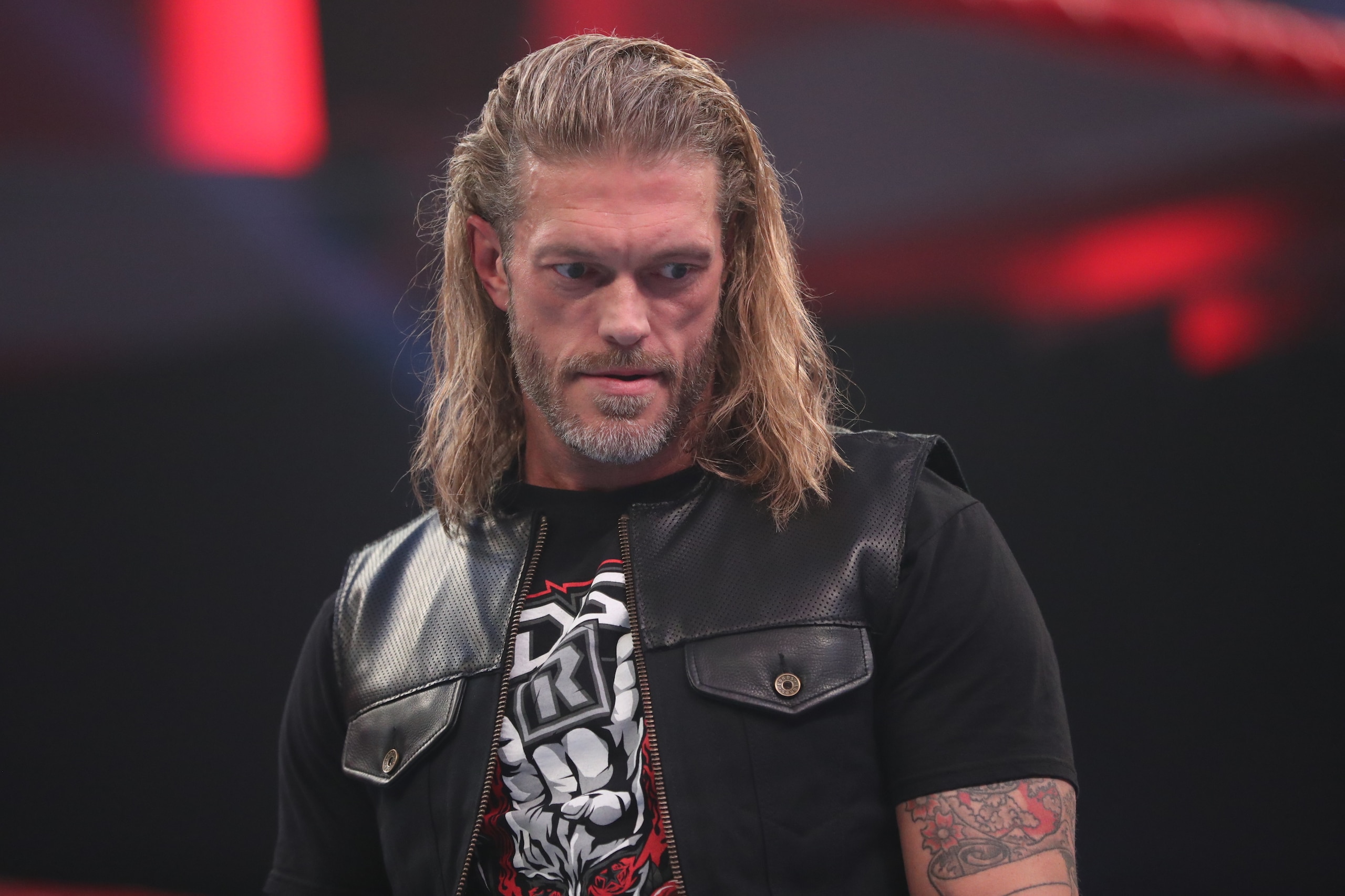 Edge on WWE Raw. Edge on WWE Raw.