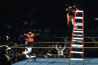 Michaels and Ramon at WrestleMania X