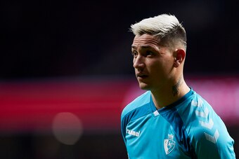 MADRID, SPAIN - DECEMBER 14: Chimy Avila of CA Osasuna looks on during the Liga match between Club Atletico de Madrid and CA Osasuna at Wanda Metropolitano on December 14, 2019 in Madrid, Spain. (Photo by Quality Sport Images/Getty Images) MADRID, SPAIN - DECEMBER 14: Chimy Avila of CA Osasuna looks on during the Liga match between Club Atletico de Madrid and CA Osasuna at Wanda Metropolitano on December 14, 2019 in Madrid, Spain. (Photo by Quality Sport Images/Getty Images)
