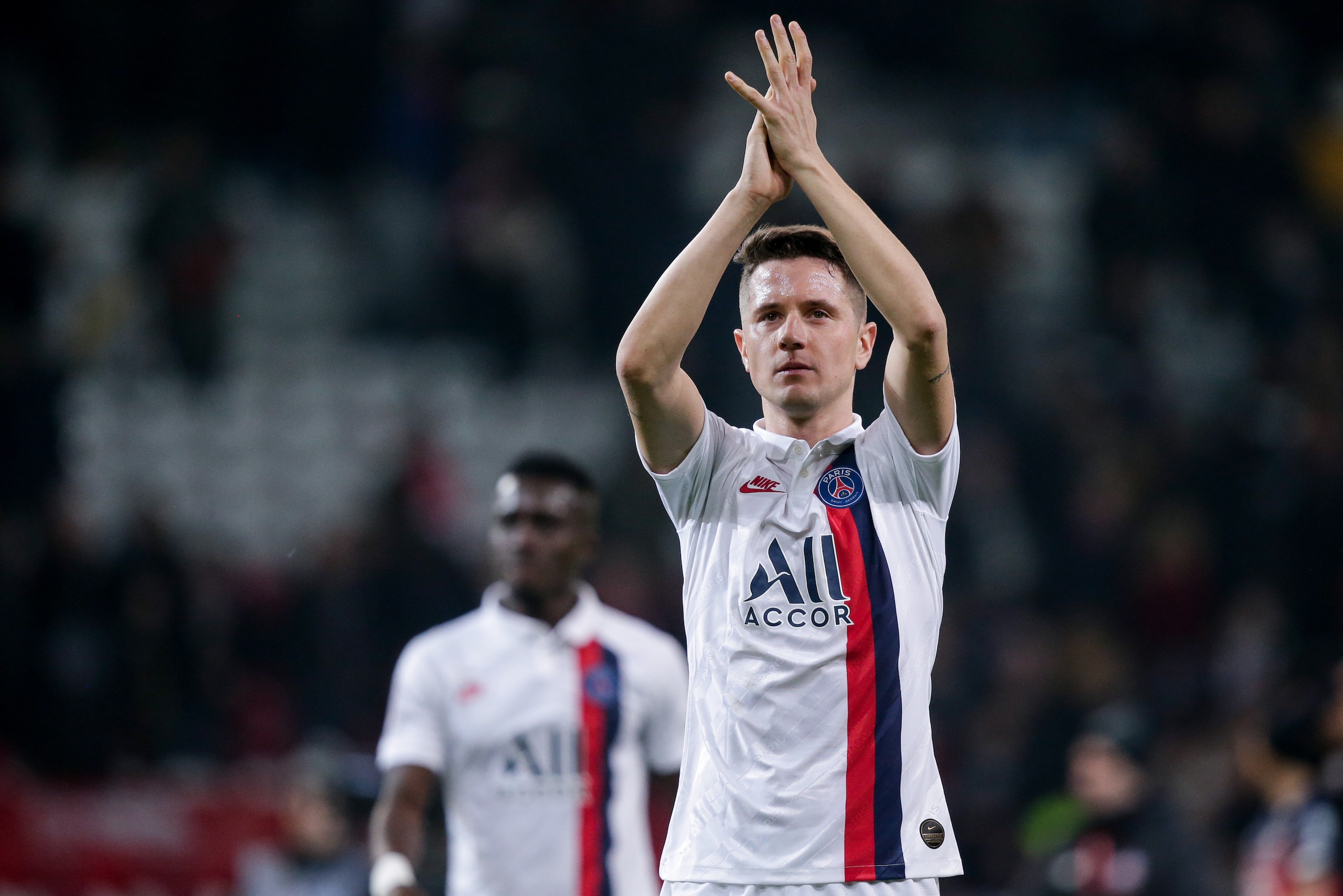 LILLE, FRANCE - JANUARY 26: Ander Herrera of Paris Saint Germain during the French League 1  match between Lille v Paris Saint Germain at the Stade Pierre Mauroy on January 26, 2020 in Lille France (Photo by Erwin Spek/Soccrates/Getty Images)