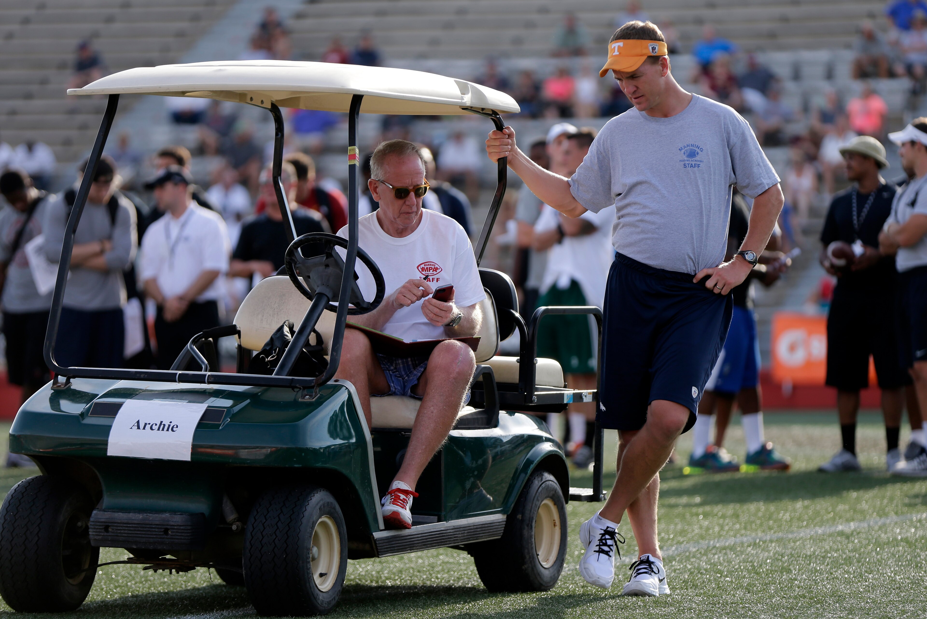 Players who get the approval of Archie and Peyton Manning at their Manning Passing Academy each summer in Louisiana often find themselves on the radar of NFL general managers in the draft. Players who get the approval of Archie and Peyton Manning at their Manning Passing Academy each summer in Louisiana often find themselves on the radar of NFL general managers in the draft.