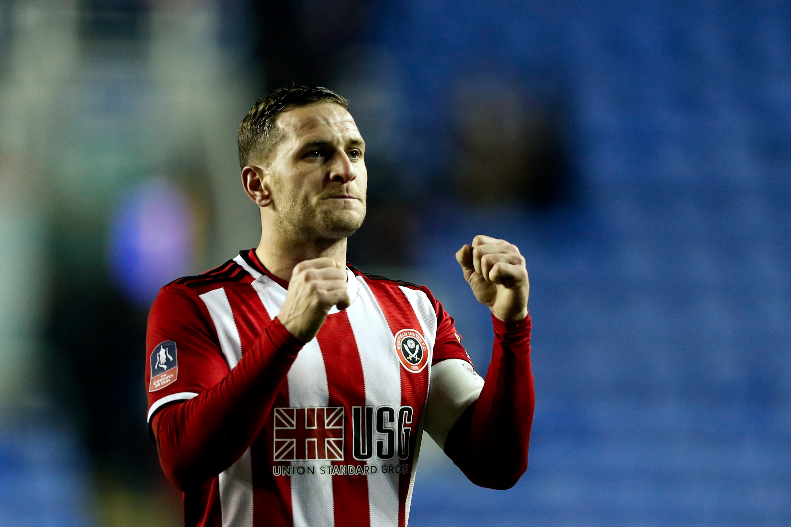Sheffield United's English striker Billy Sharp reacts at the final whistle during the FA cup fifth round football match between Reading and Sheffield United at the Madejski stadium in Reading on March 3, 2020 (Photo by Adrian DENNIS / AFP) / RESTRICTED TO Sheffield United's English striker Billy Sharp reacts at the final whistle during the FA cup fifth round football match between Reading and Sheffield United at the Madejski stadium in Reading on March 3, 2020 (Photo by Adrian DENNIS / AFP) / RESTRICTED TO
