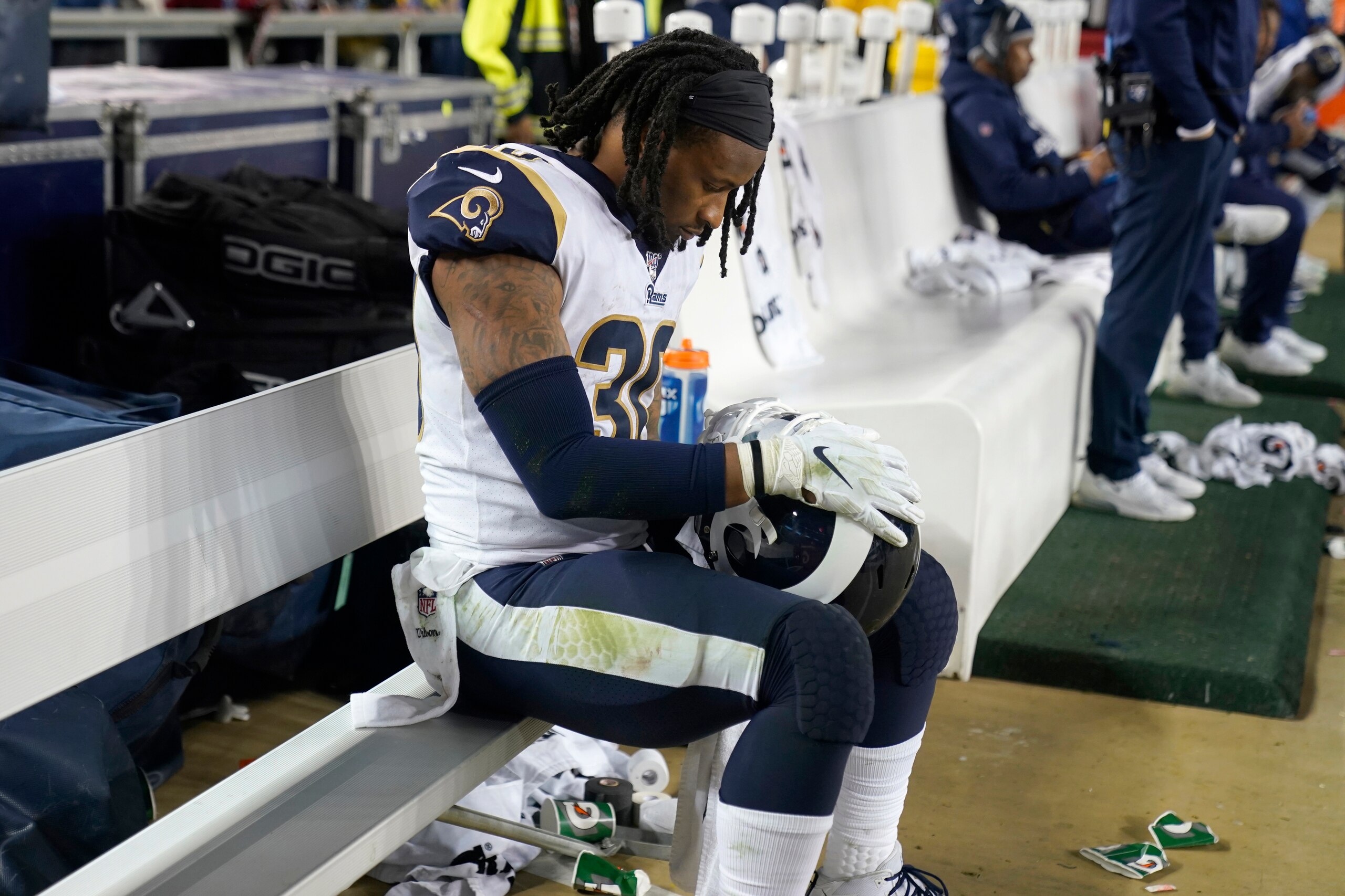 Though Gurley has not missed significant time with injuries, his workload has decreased steadily over the past two seasons. Though Gurley has not missed significant time with injuries, his workload has decreased steadily over the past two seasons.