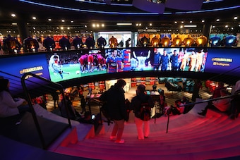 BARCELONA, SPAIN - MARCH 15:  The FC Barcelona megastore at Camp Nou on March 15, 2016 in Barcelona, Spain.  (Photo by Catherine Ivill - AMA/Getty Images)